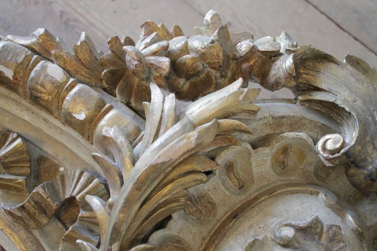 19th Century French Gilded and Carved Bed Corona Cornice at 1stdibs