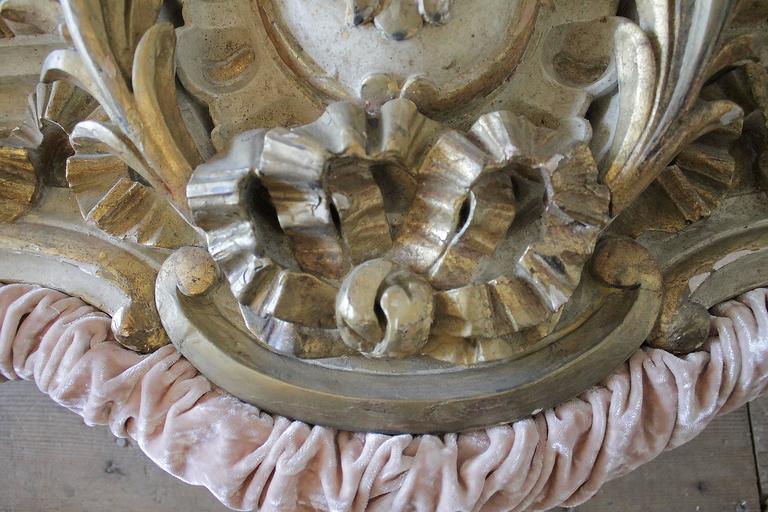 19th Century French Gilded and Carved Bed Corona Cornice at 1stdibs