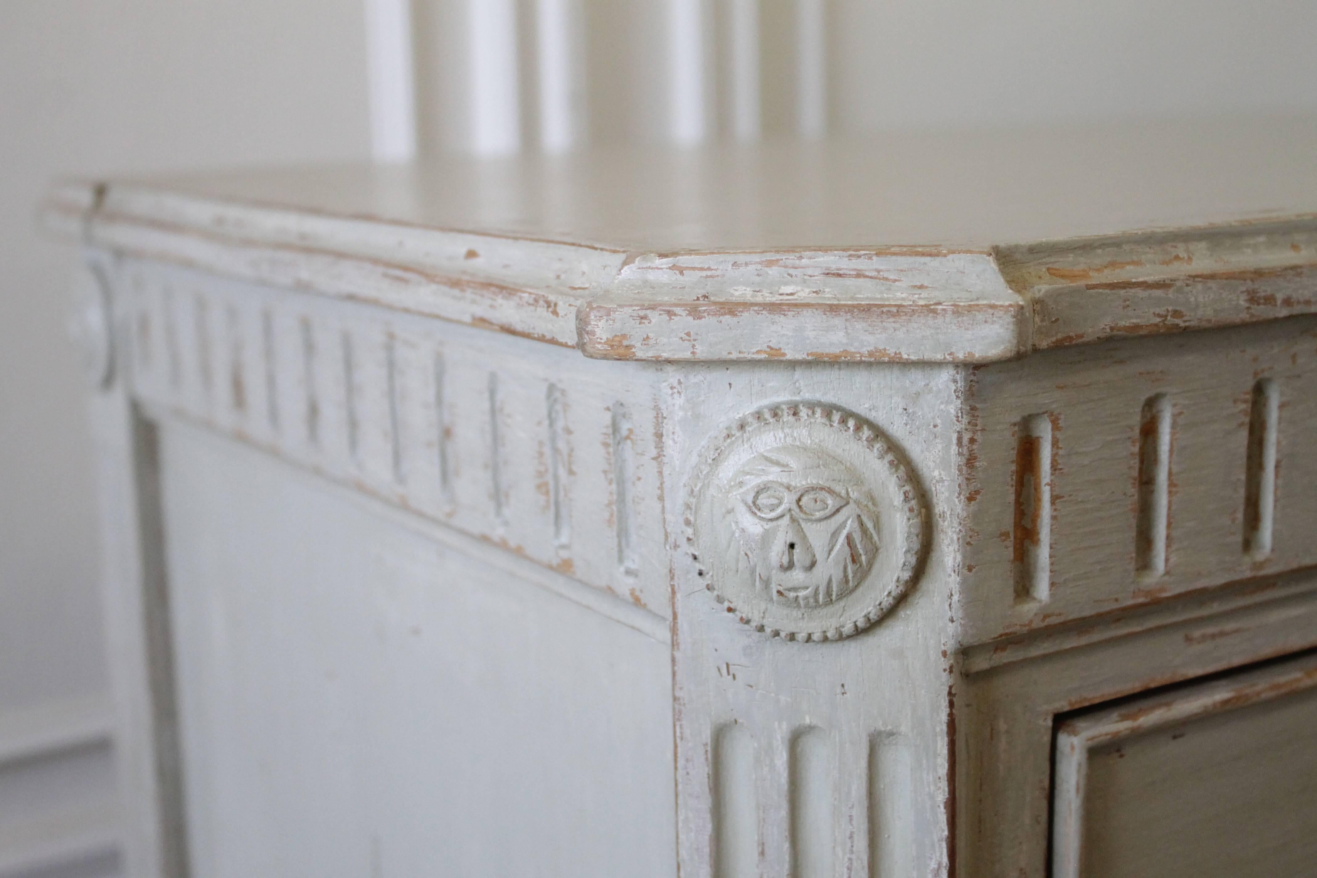 19th Century Swedish Painted Gustavian Style Chest of Drawers 5