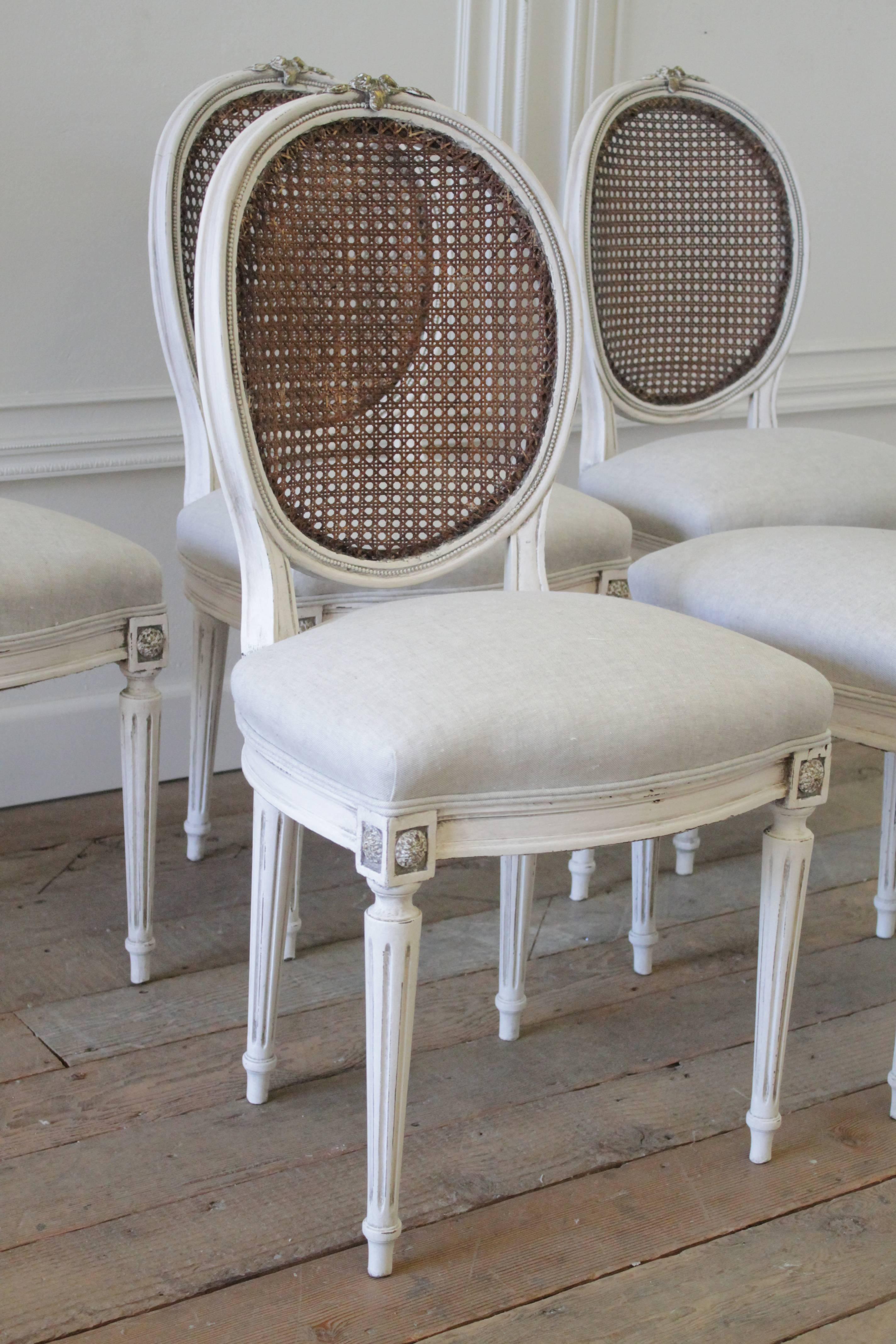 french cane dining chairs