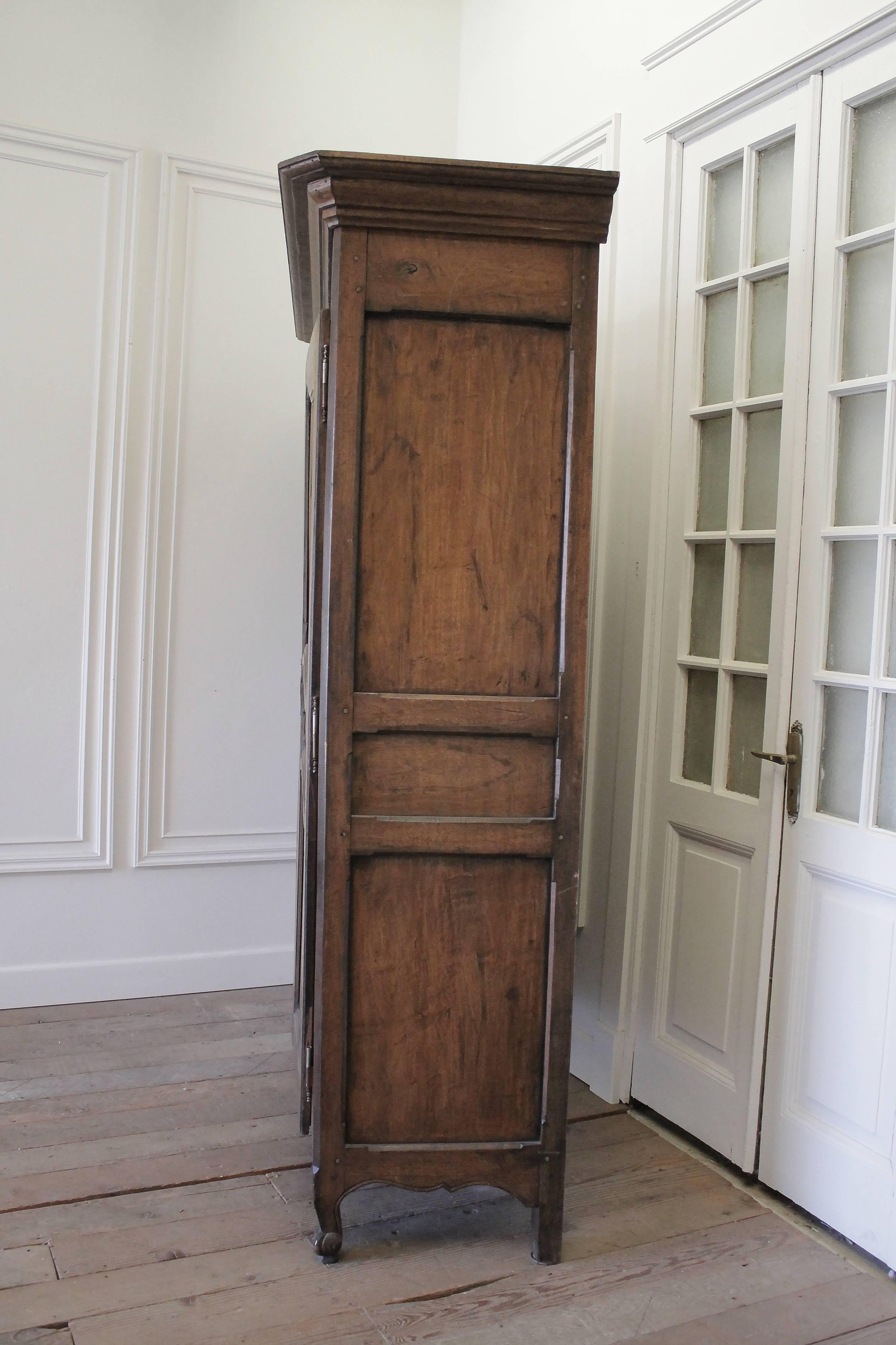 French Louis XV Carved Cherrywood Armoire 4