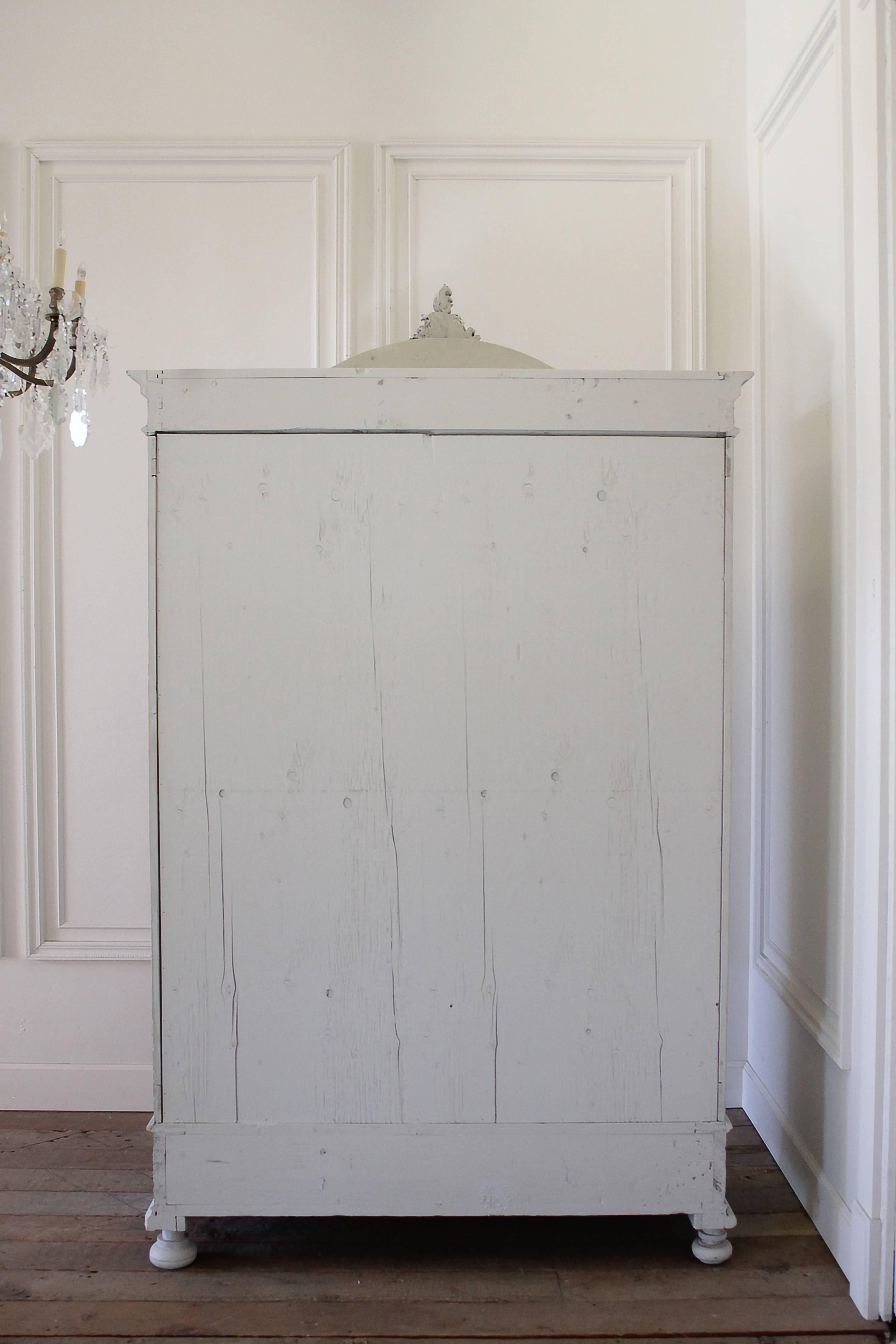 Antique French Style Armoire with Painted Finish 2