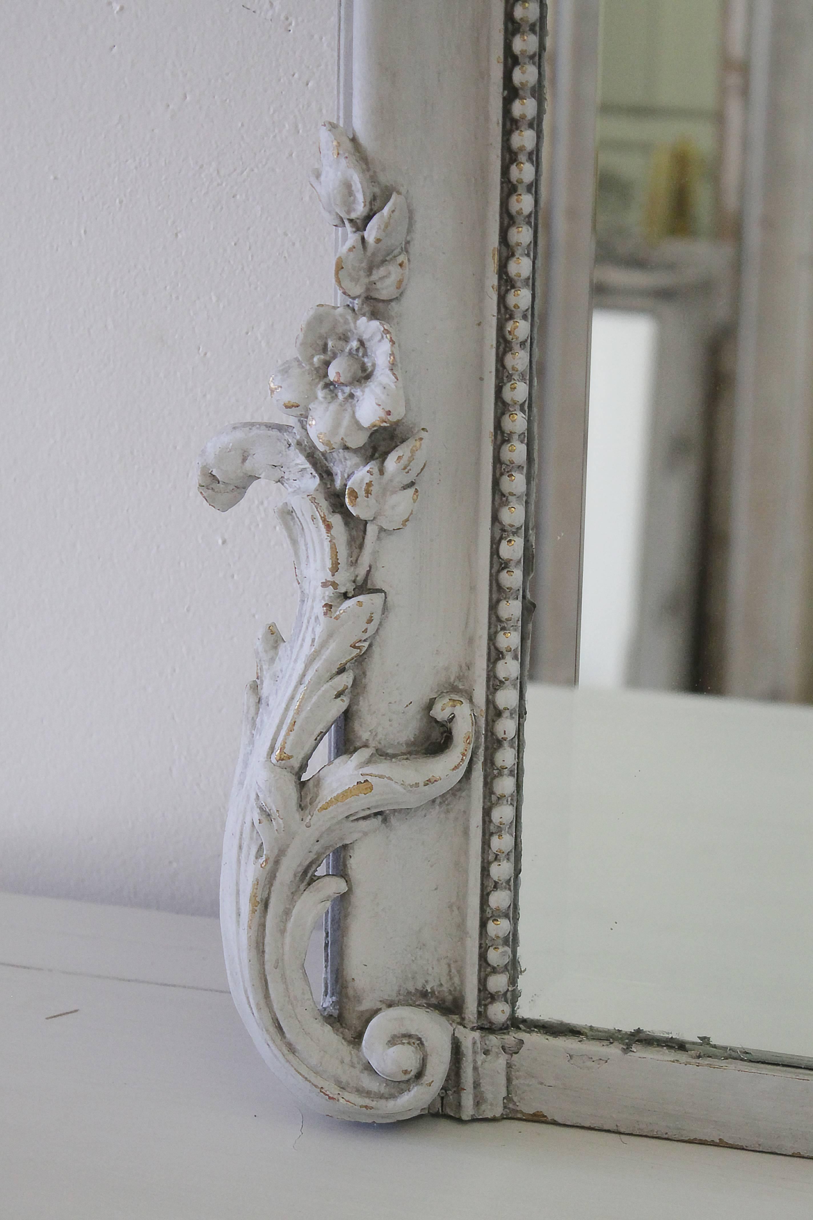 Antique Louis XVI French Painted Mirror 2