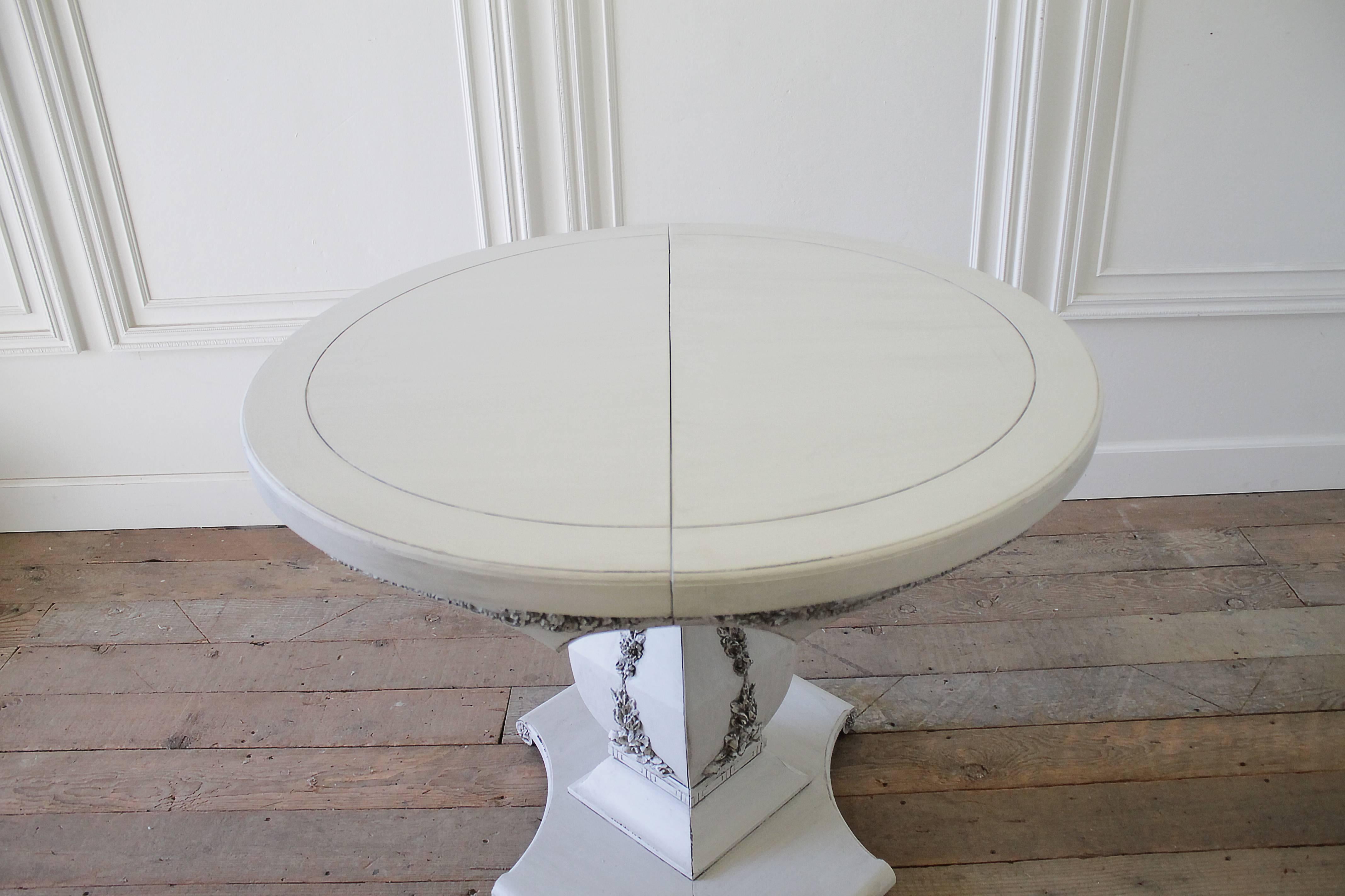 20th Century Carved and Painted Round Table 3