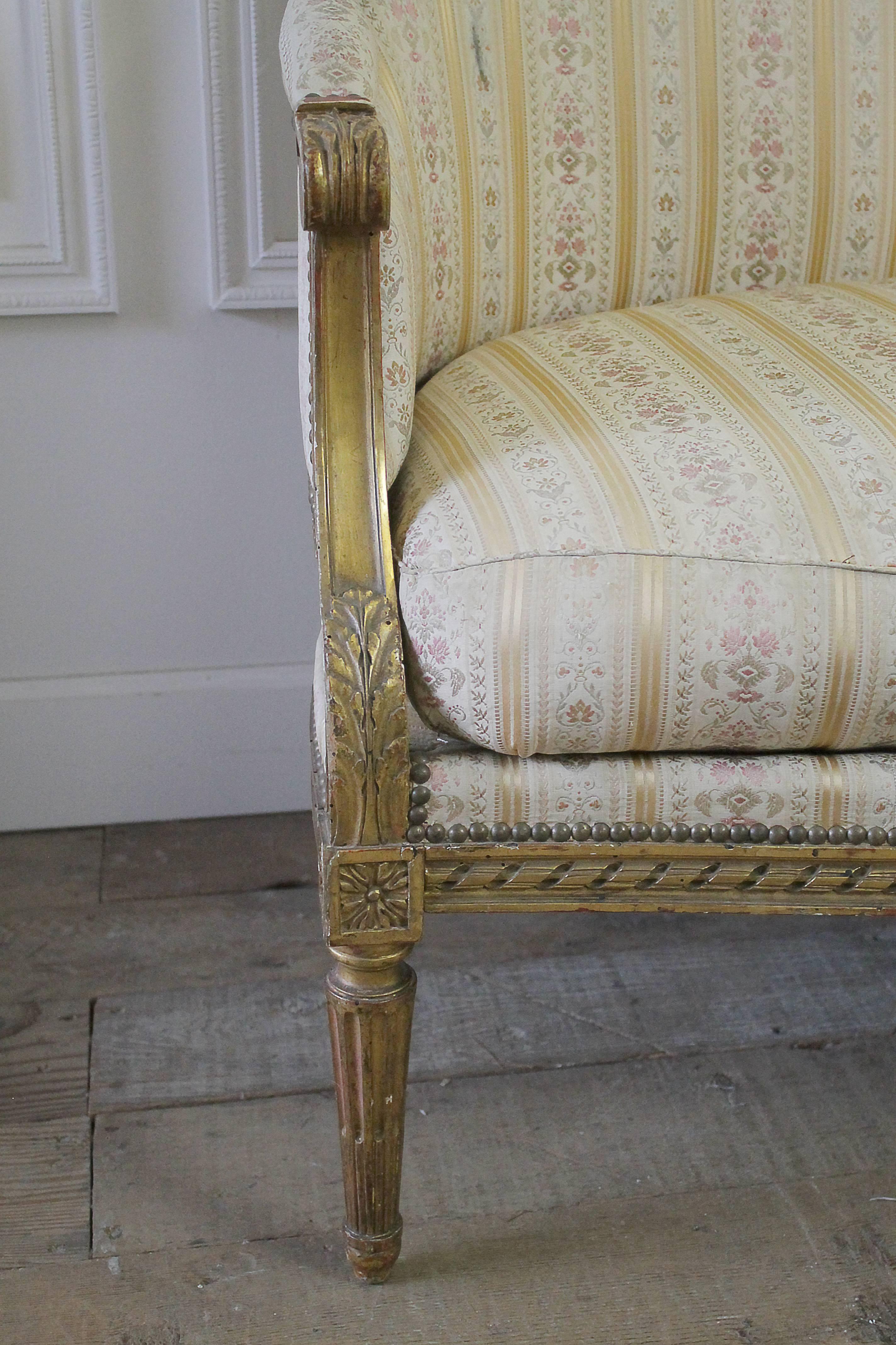 Early 20th Century Maison Jansen Paris French Louis XVI Style Sofa 4