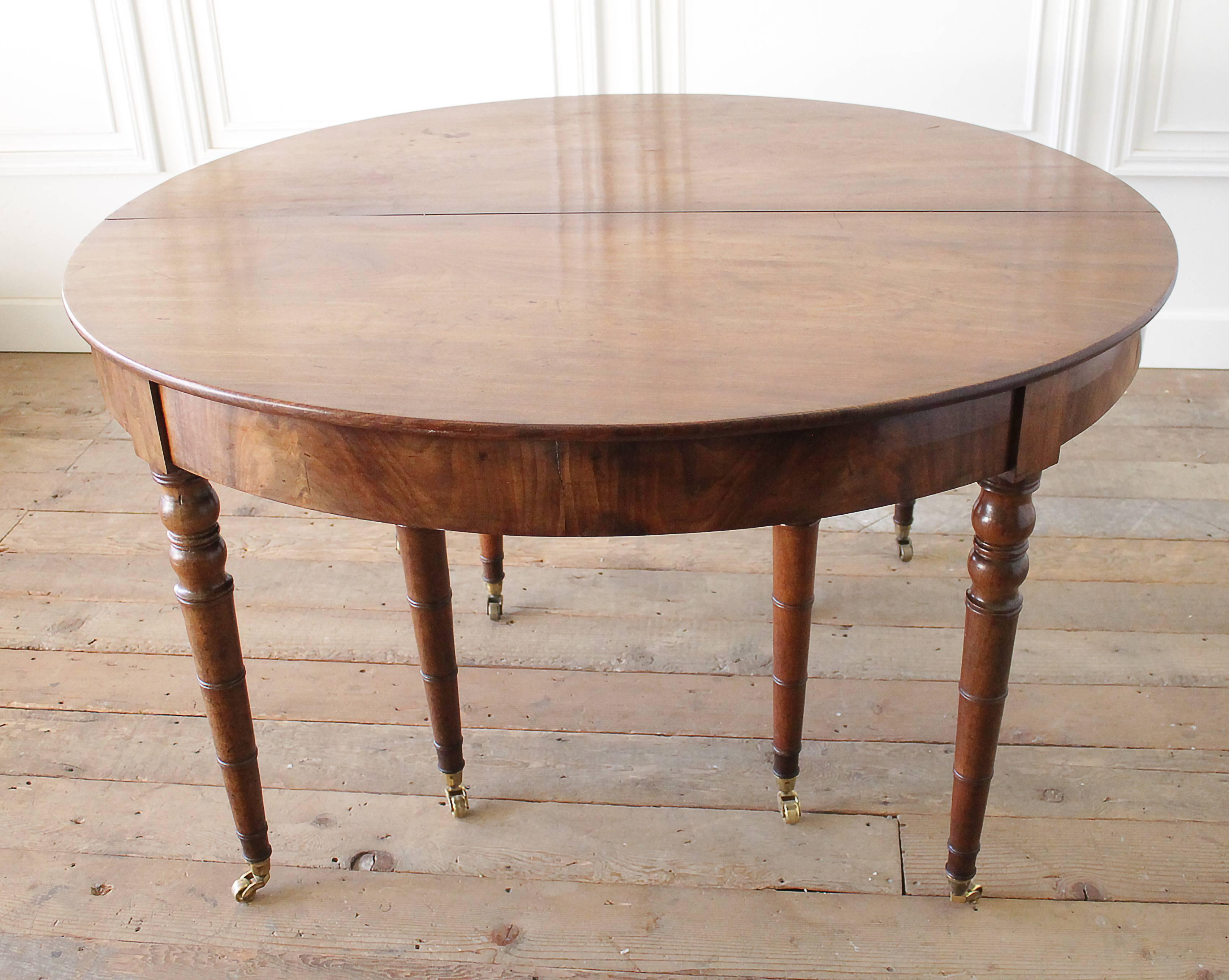 antique dining table with casters