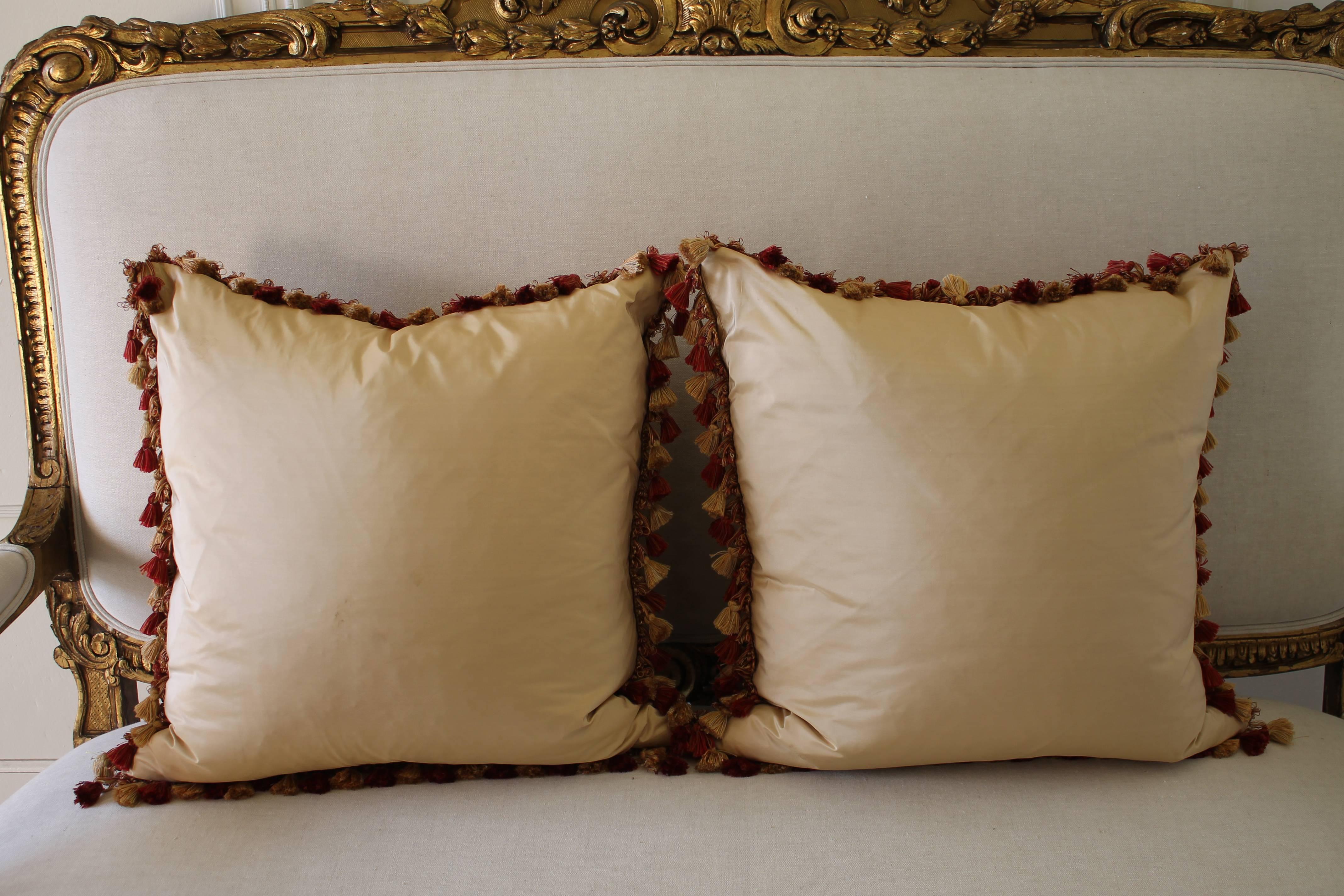 Pair of 19th Century Aubusson Needlepoint Pillows 2