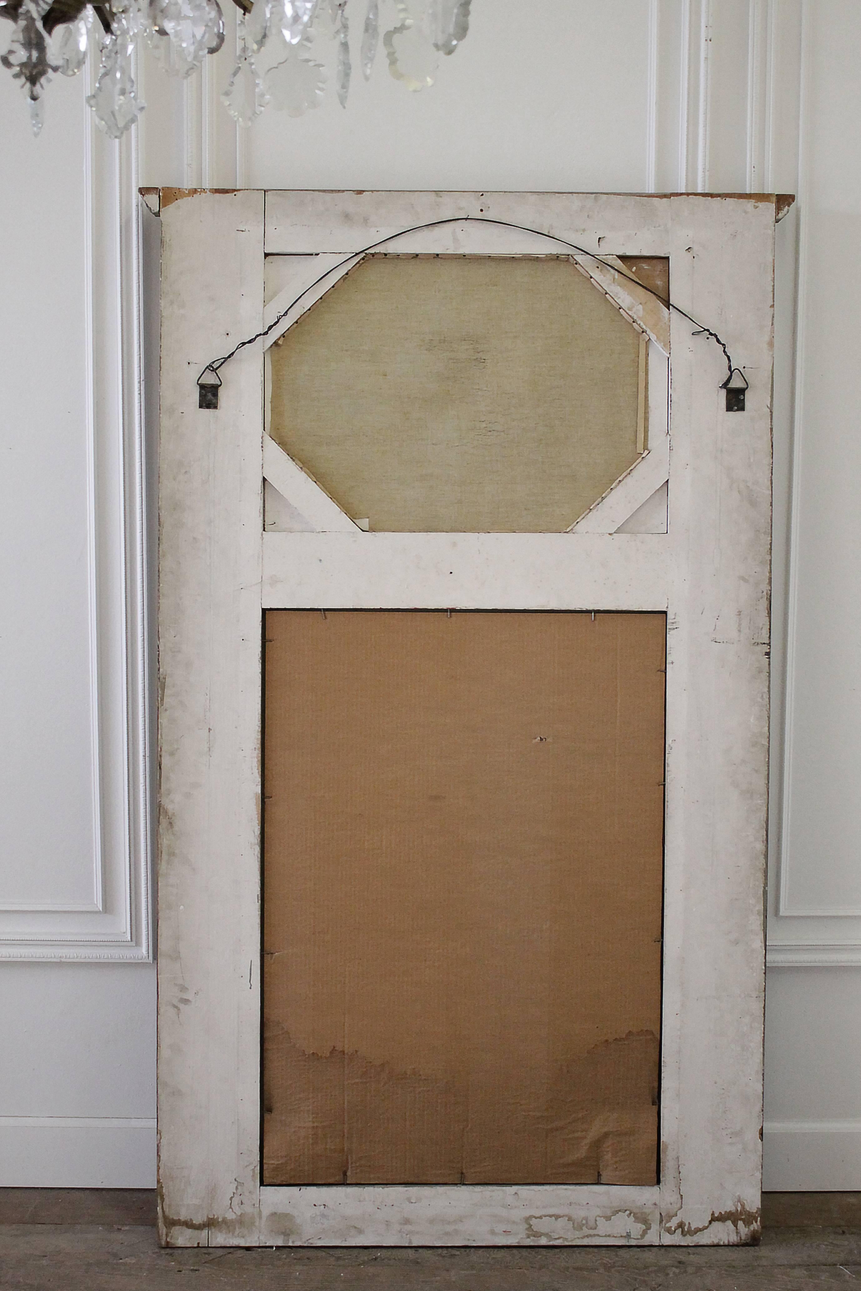 Painted French Trumeau Mirror 1