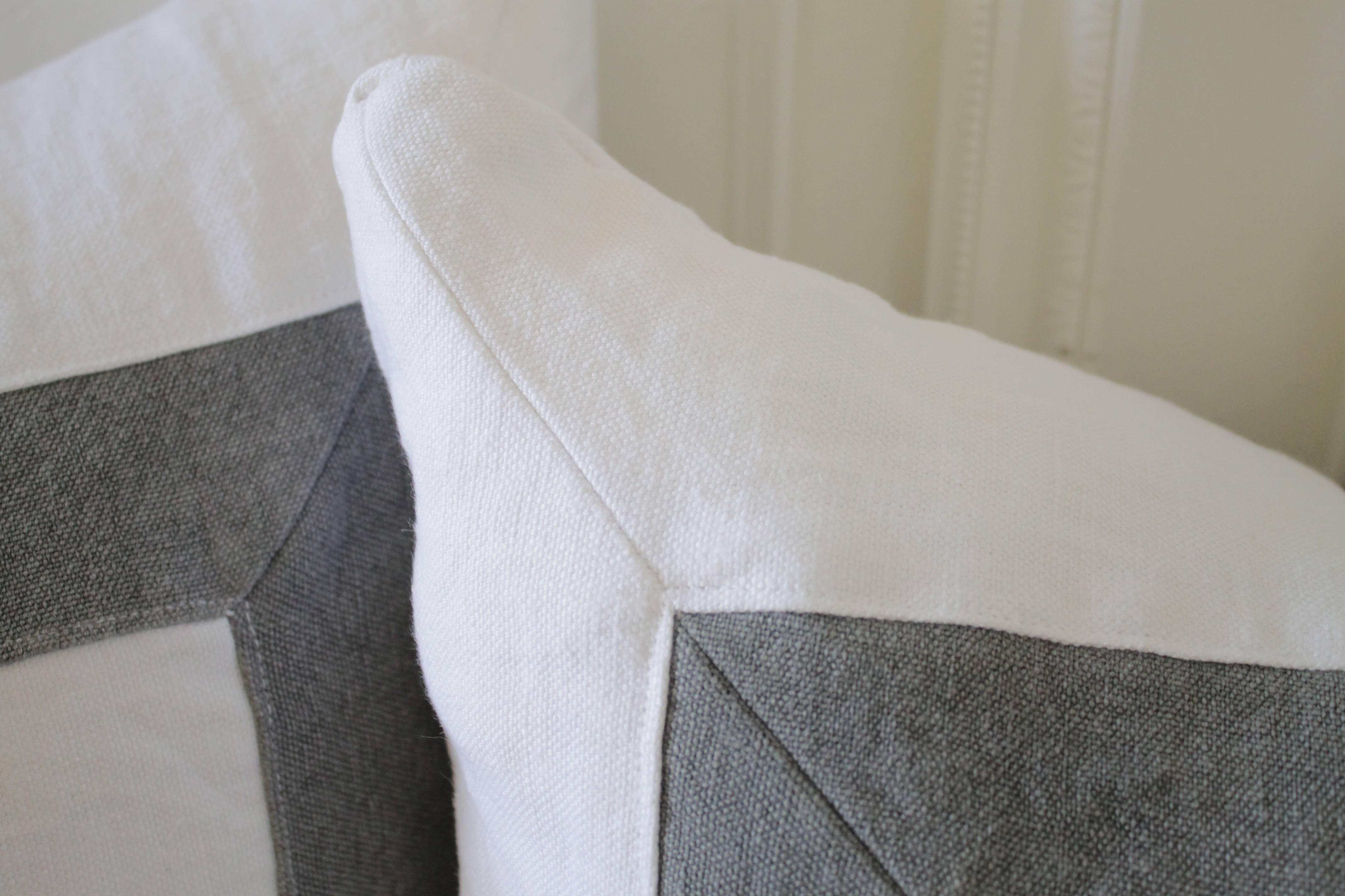 American Custom-Made Stone Washed Linen Pillow Covers