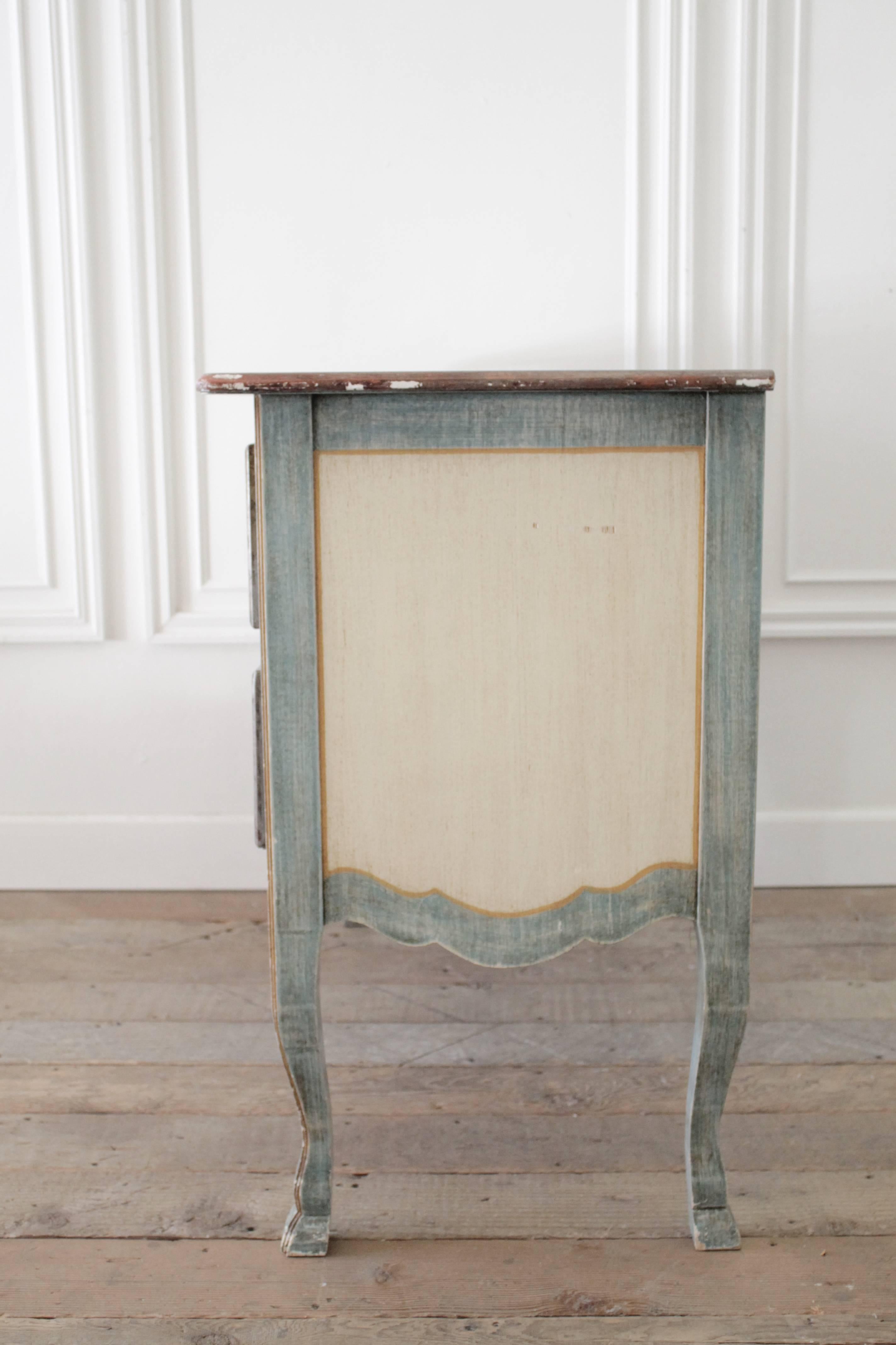 Vintage Italian Hand-Painted Commode 3