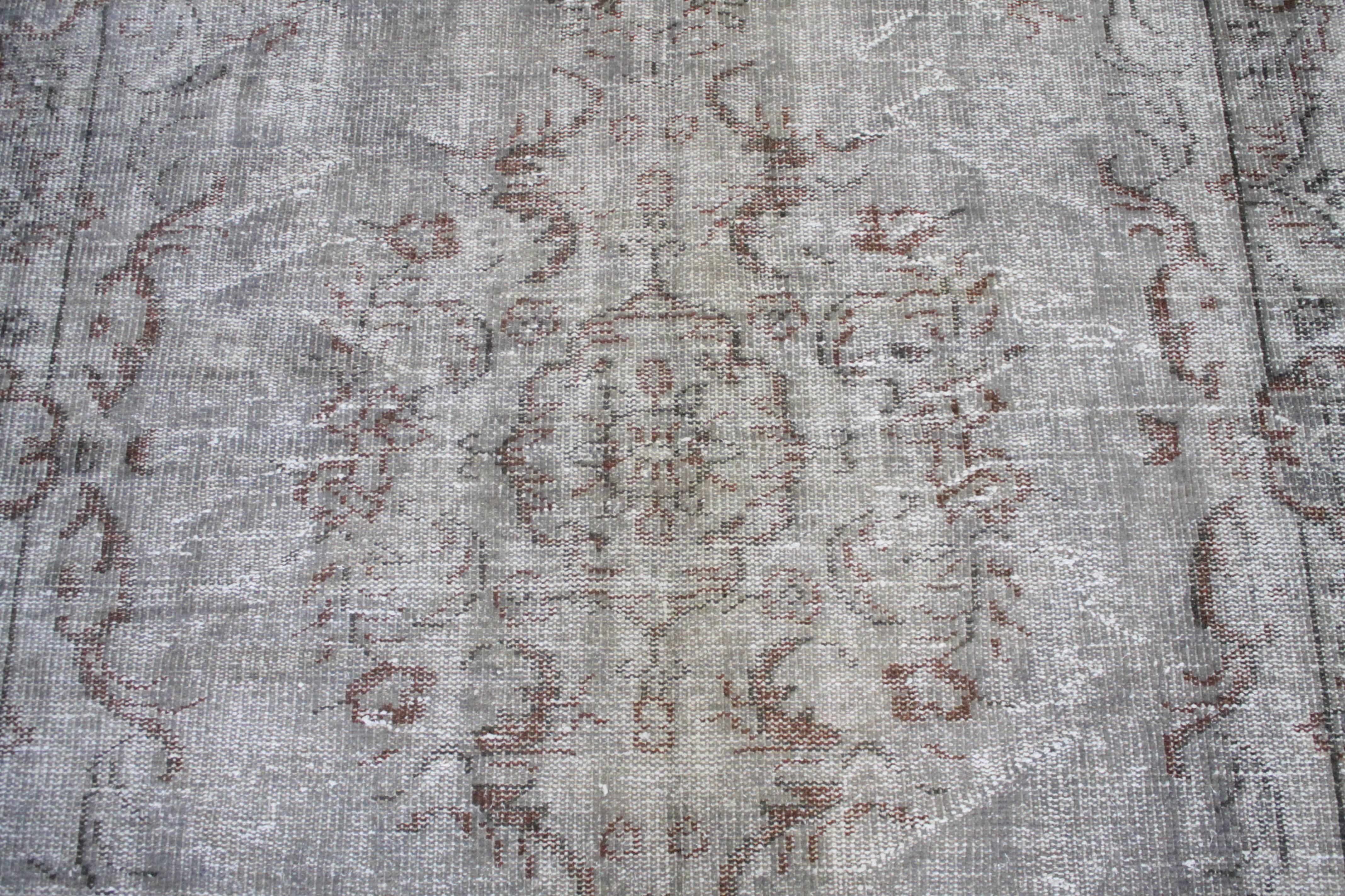 Alfombra turca vintage de lana anudada a mano Lana en venta