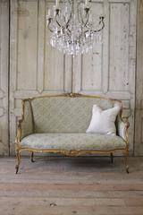 19th Century Louis XV Giltwood Carved French Settee