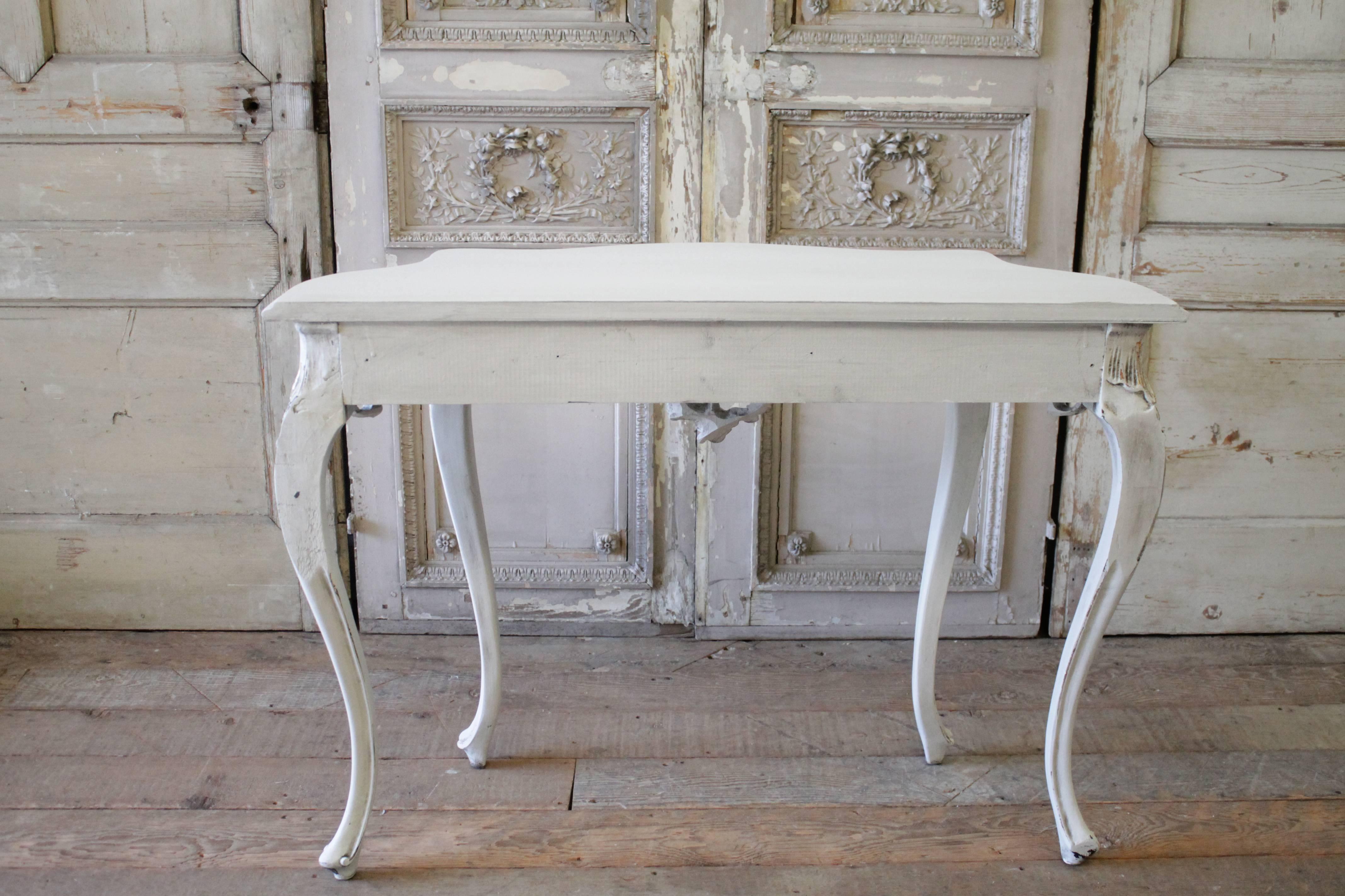 Louis XV Style Painted Console Table 2