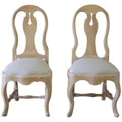 Pair of Late 18th Century Swedish Dining Room Chairs