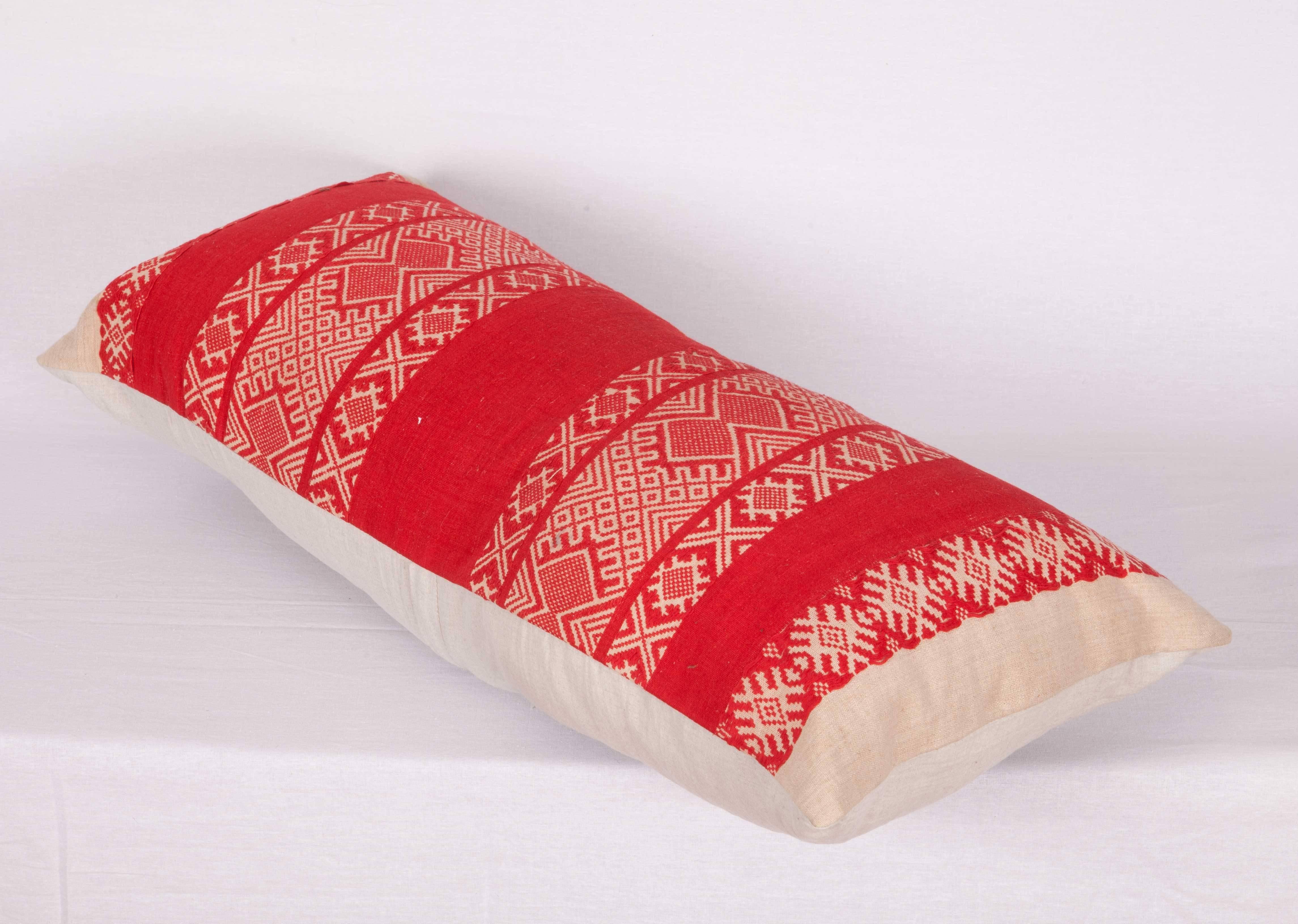 Bulgarian Pillowmade Out of an Early 20th Century Balkan Textile