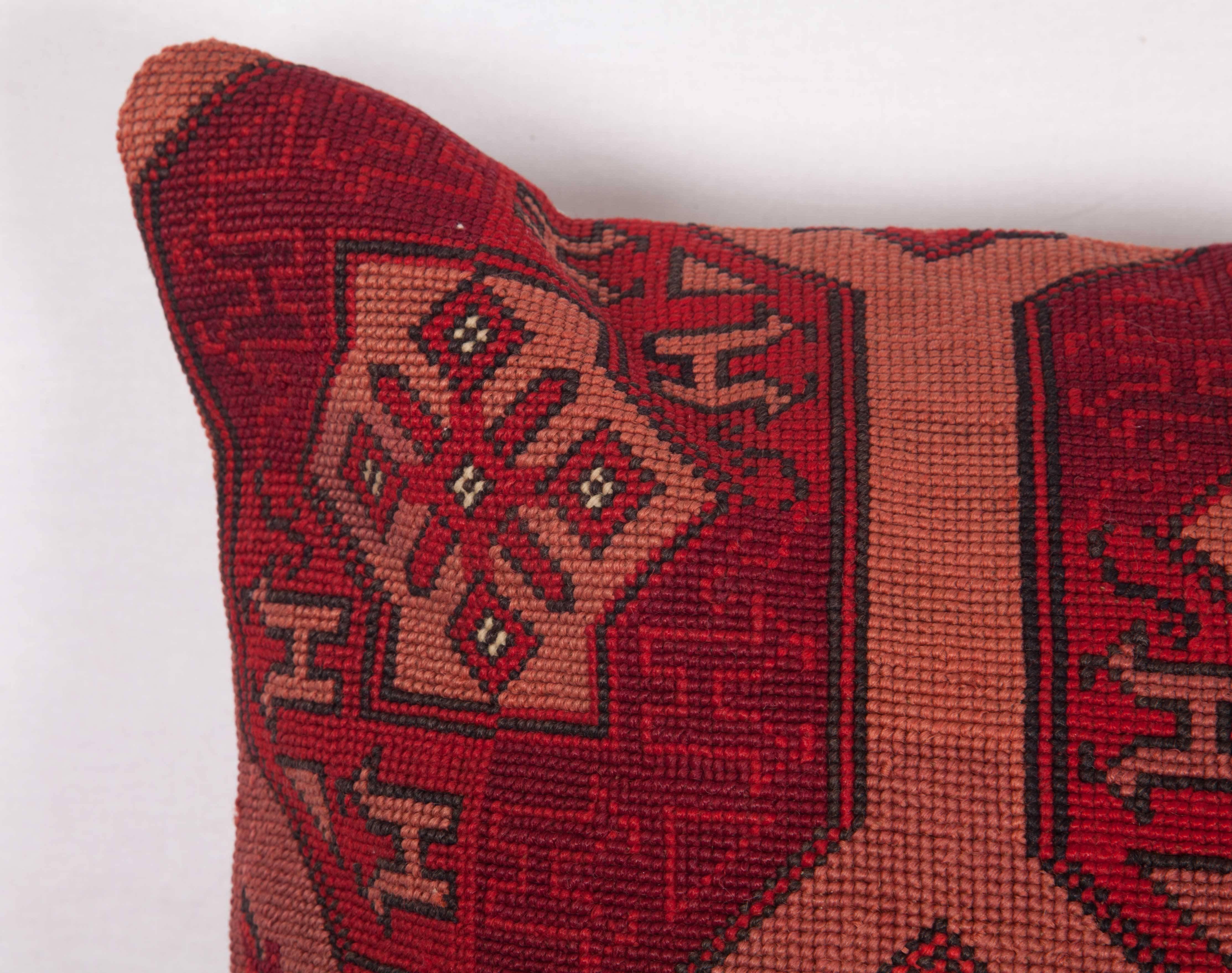 Uzbek Pillow Made Out of an Early 20th Century Central Asian Cross Stitch Embroidery