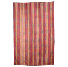 19th Century Uzbek Suzani, Silk Embroidery on a Silk Hand Woven Silk Textile 6