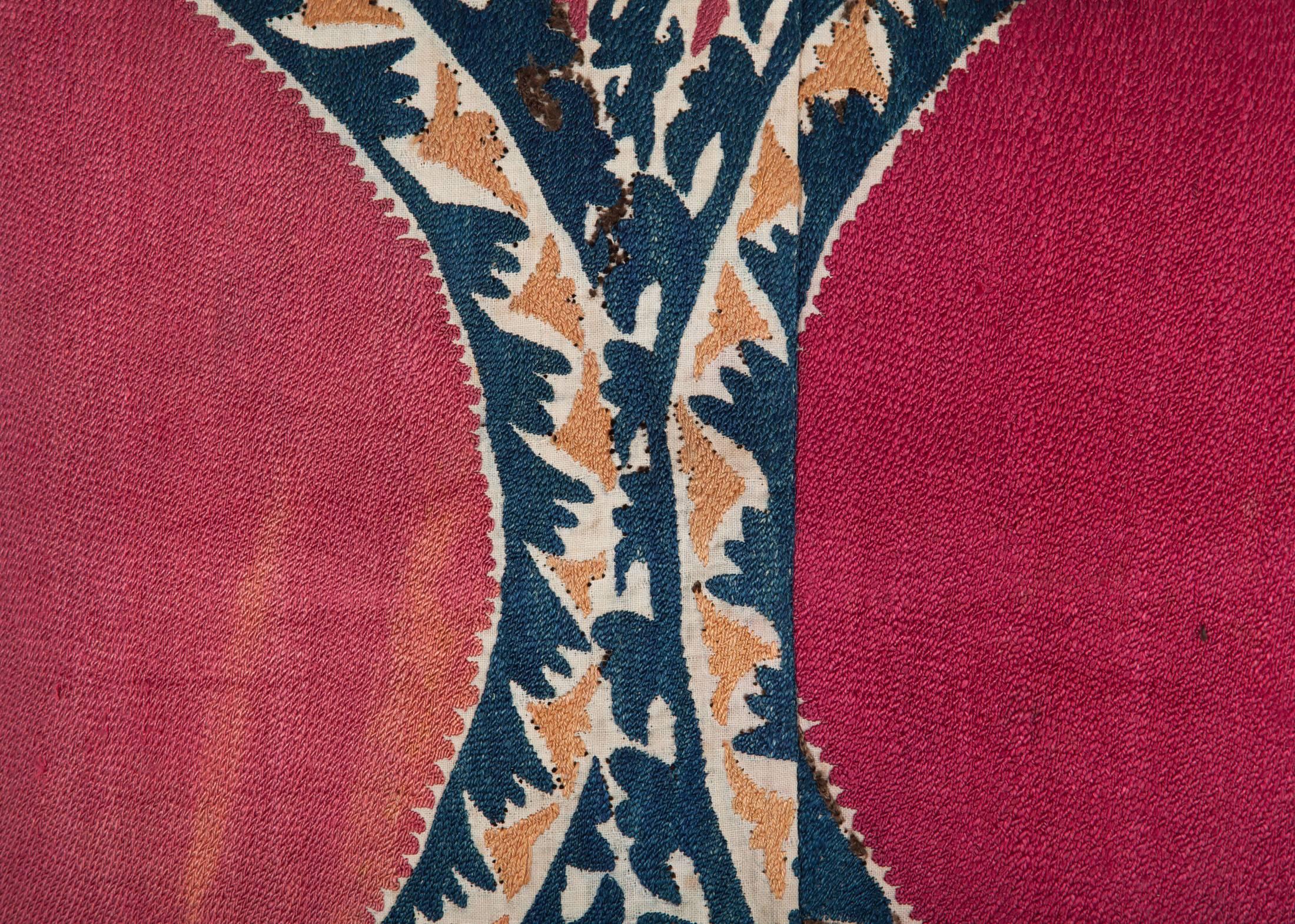 Islamic 19th Century, Uzbek Tashkent Suzani Pillow