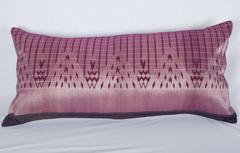 Early 20th Century Middle Eastern Silk and Silver Pillow