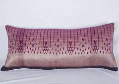 Early 20th Century Middle Eastern Silk and Silver Pillow