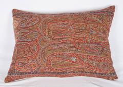 Early 19th Century Paisley Wool Pillow