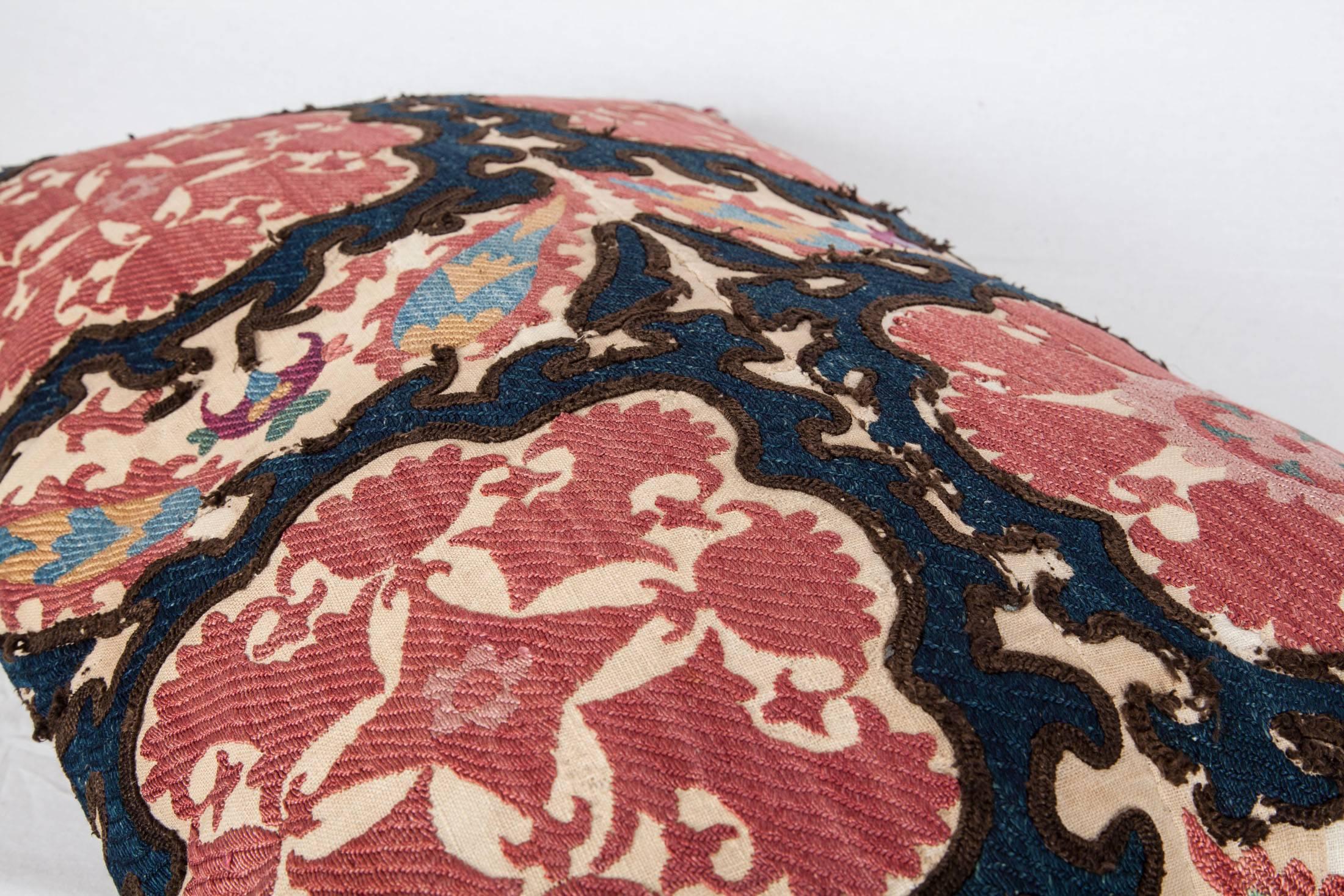 Late 19th Century Tadjik Suzani Pillow 3