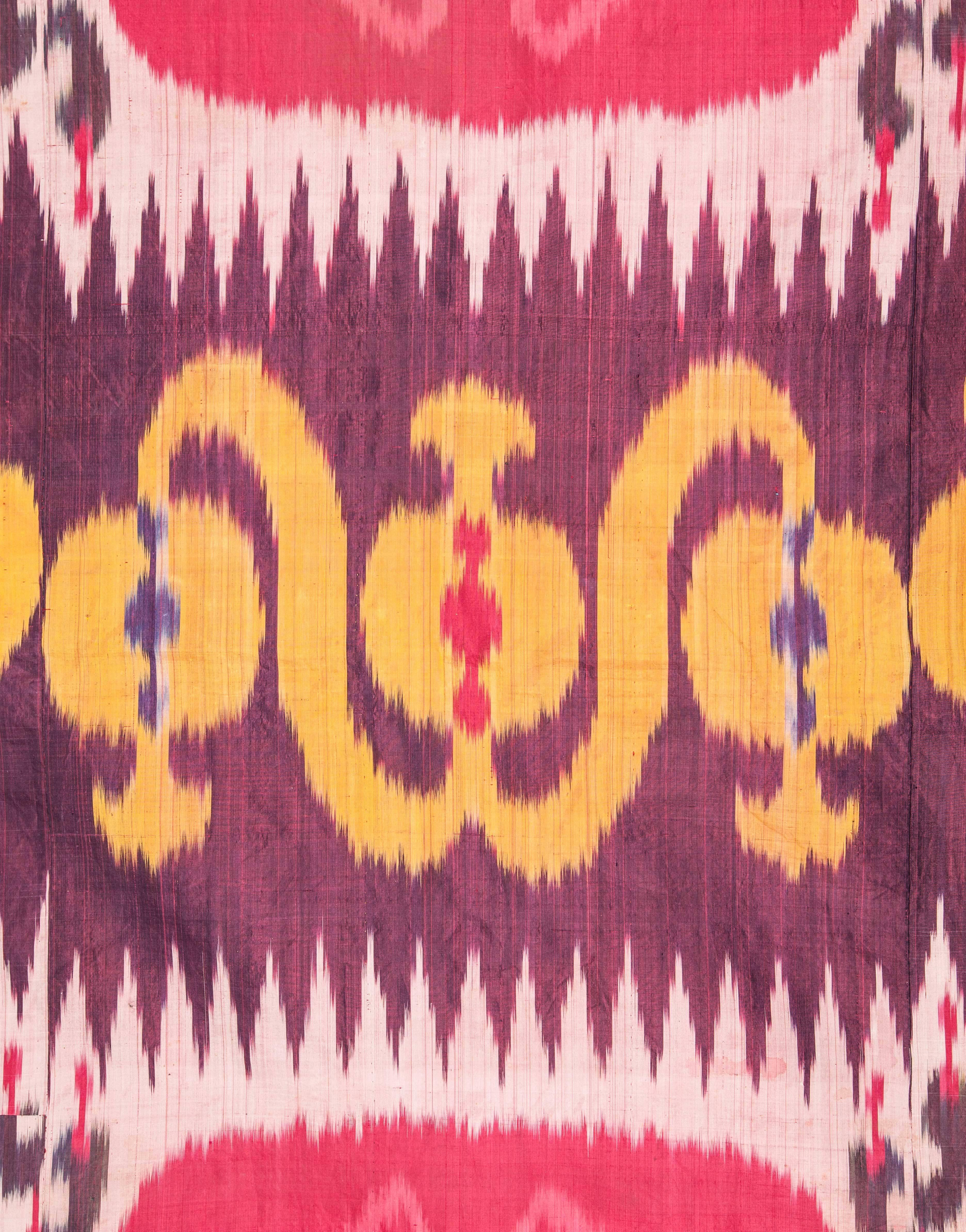 Woven Late 19th-Early 20th Century Pure Silk 