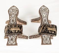 Late 19th / Early 20th Century Ottoman Turkish Bath Clogs (Nalin in Turkish)