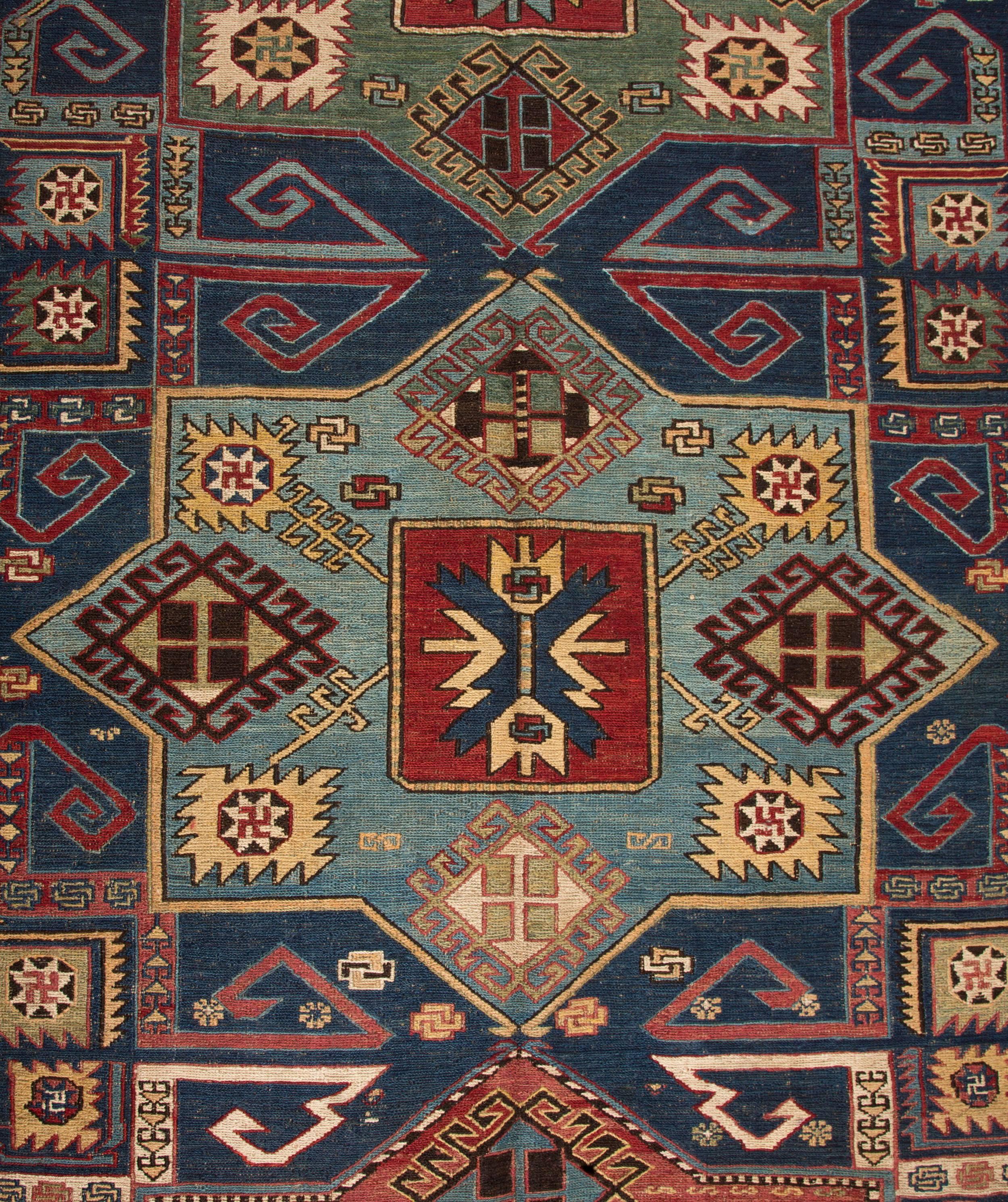 Late 19th to Early 20th Century Caucasian Sumak Rug 5'1'' x 13'0'' 2