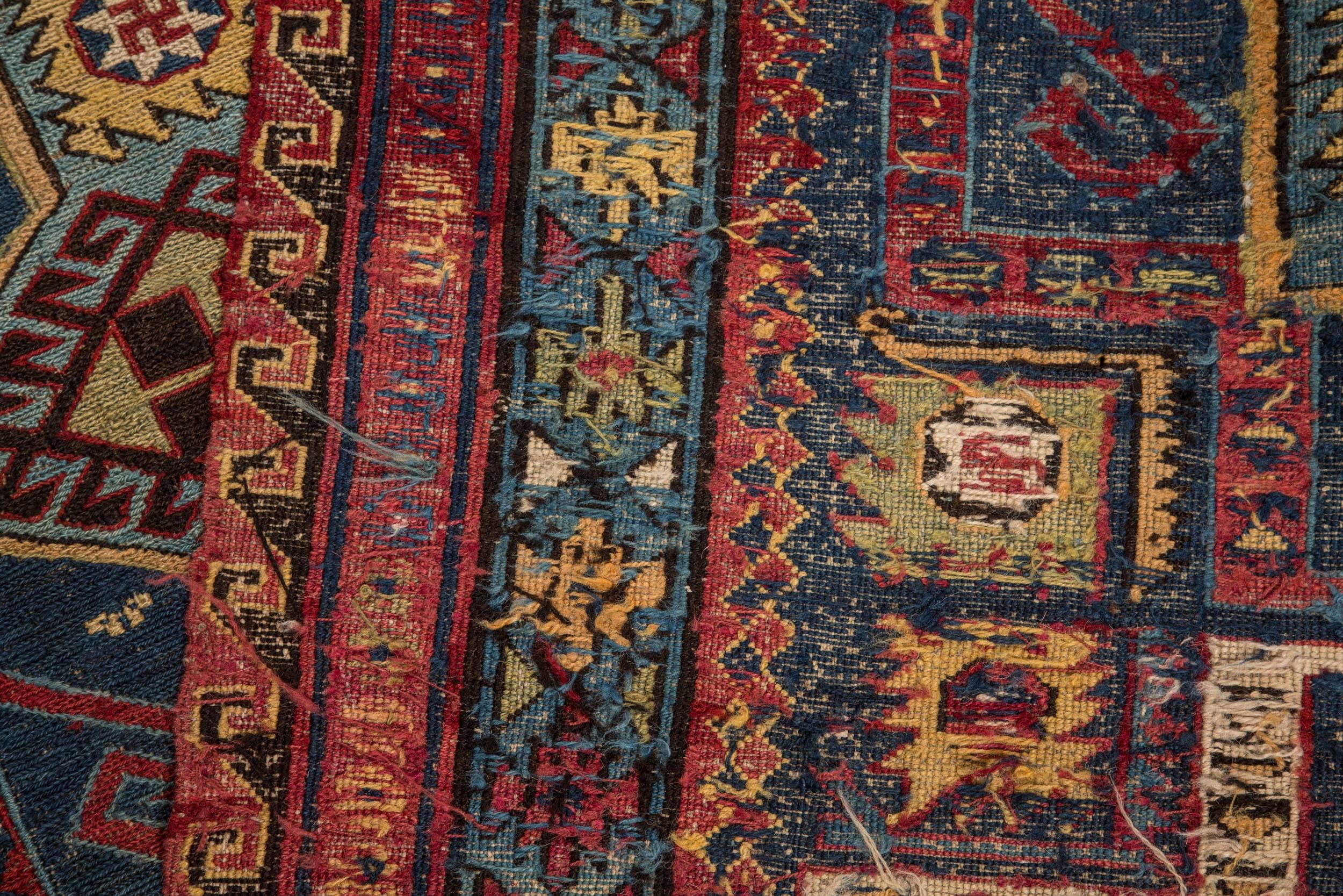 Late 19th to Early 20th Century Caucasian Sumak Rug 5'1'' x 13'0'' 5