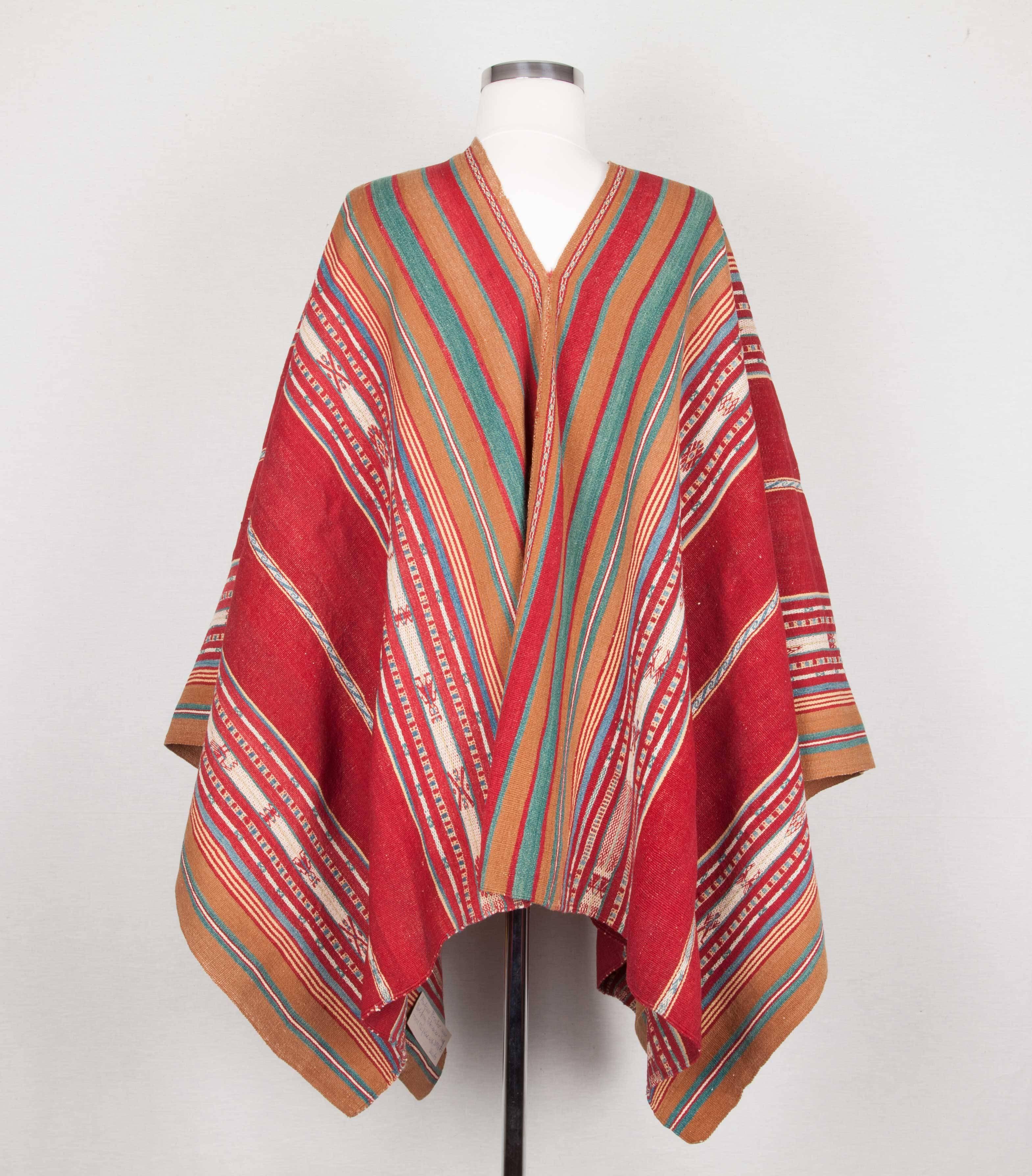 Woven Late 19th Early 20th Century Poncho