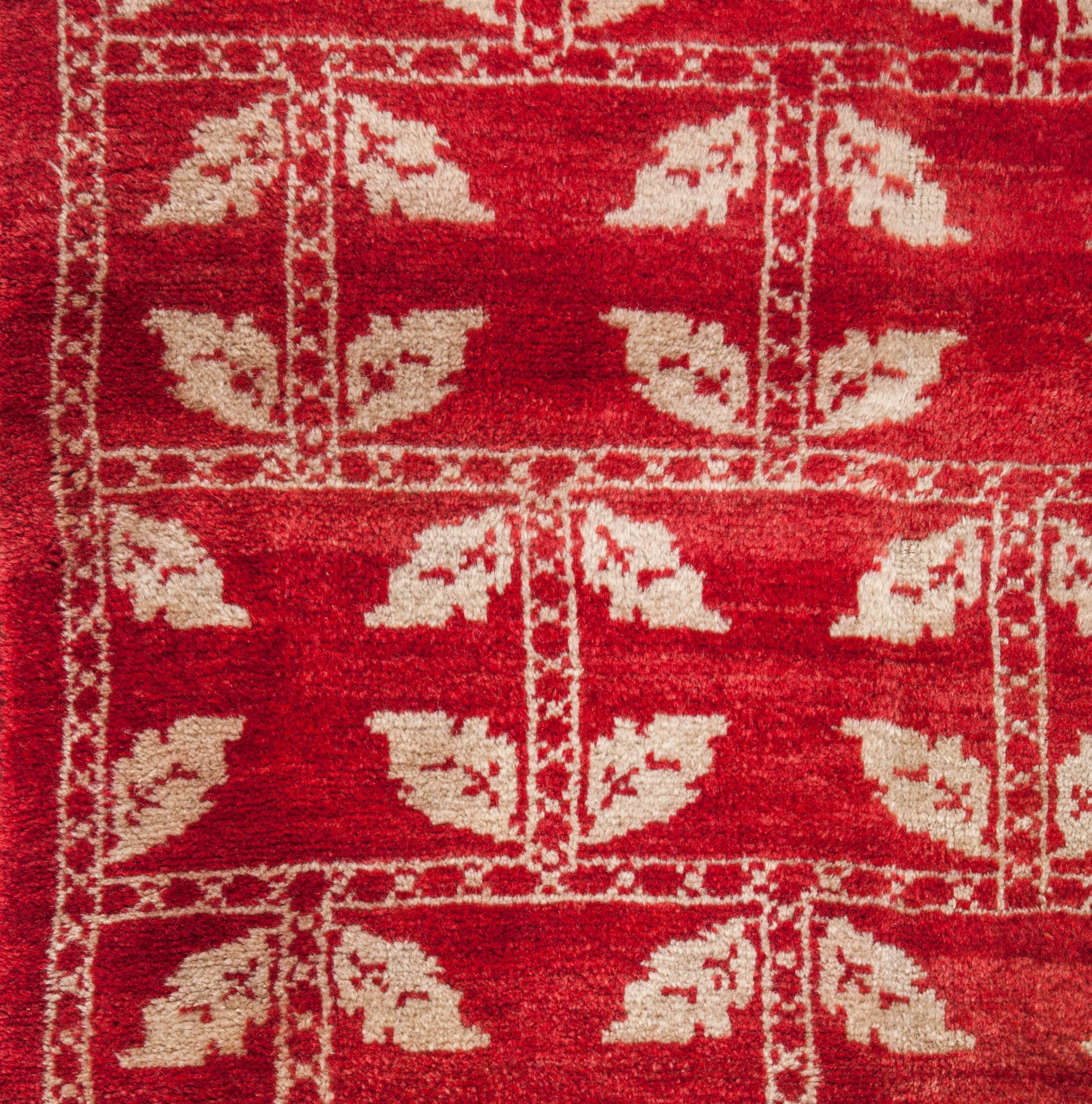 Woven Mid-20th Century Central Anatolian Turkish Tulu Rug 3'6'' x  7'0''