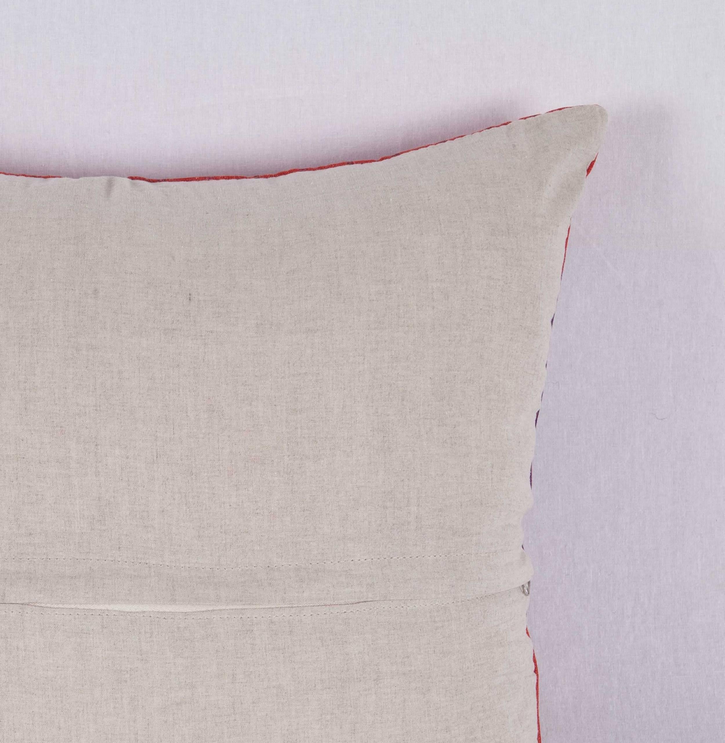 Silk Early 20th Century Ikat Pillow
