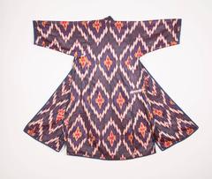 19th Century Satin Ikat from Tajiksitan