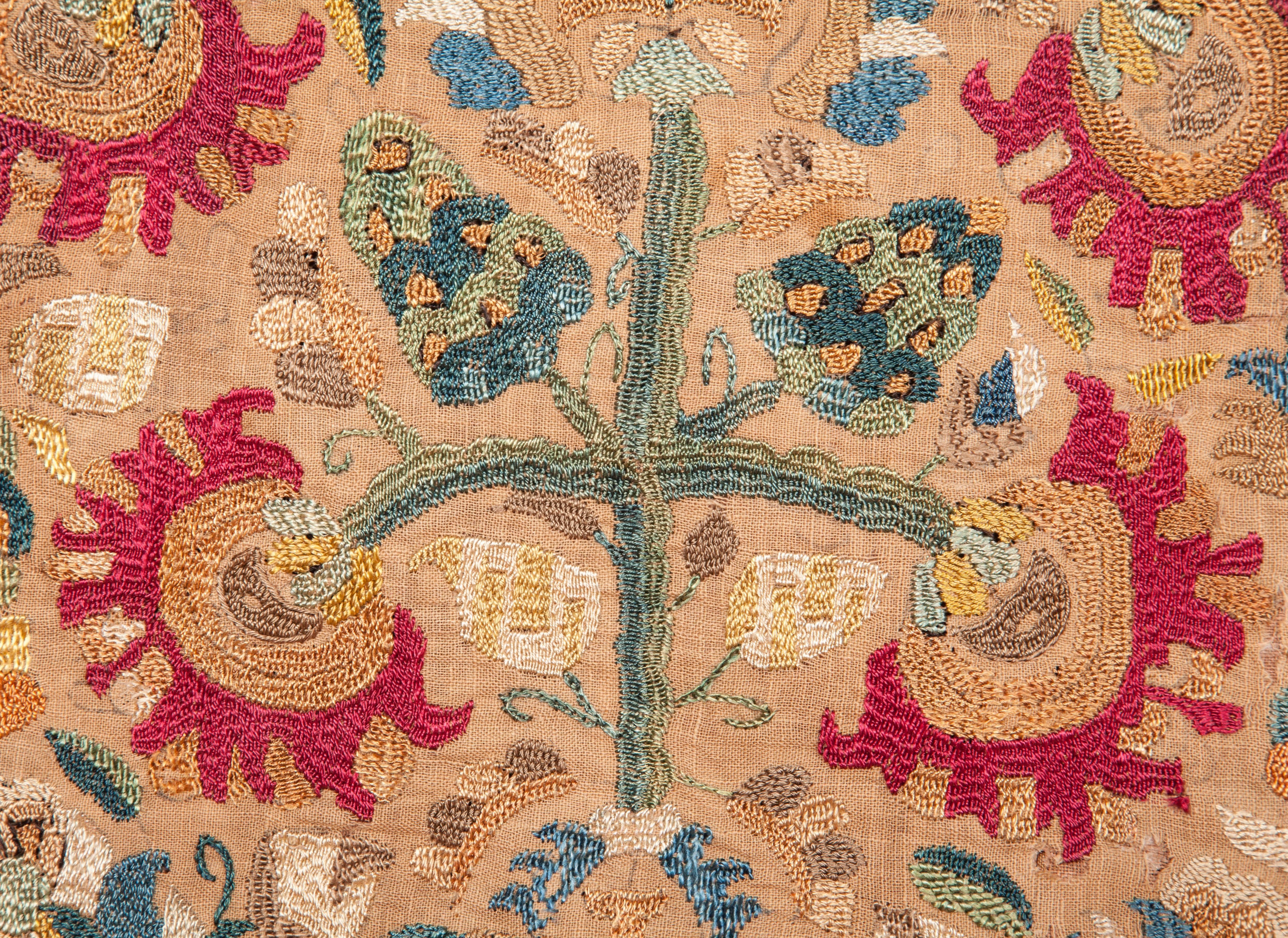 Embroidered 18th Century Greek Island Embroidery in Silk