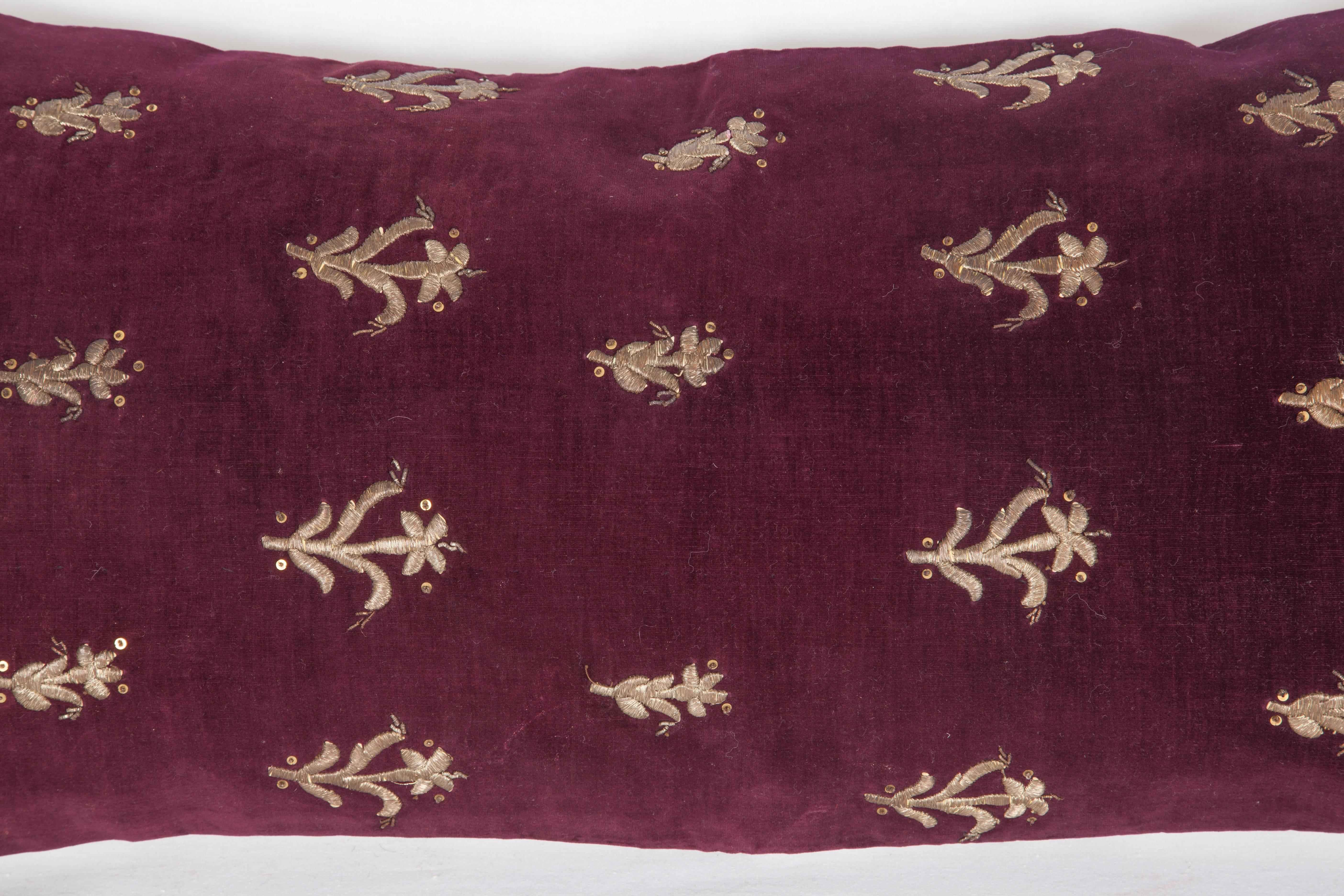 Islamic Late 19th Century Ottoman Sarma Technique Velvet Pillow For Sale