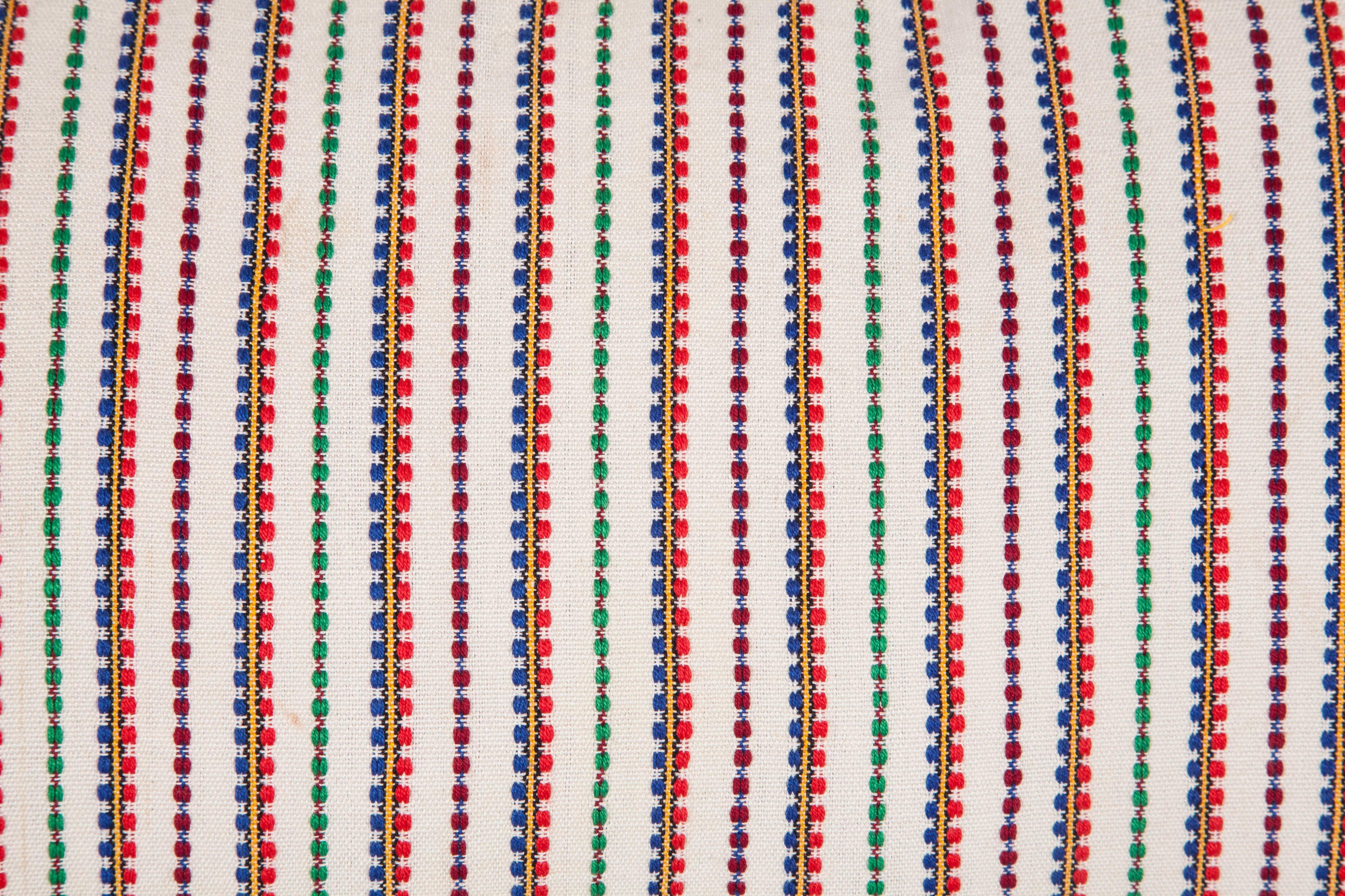 Woven Pillow Made Out of an Early 20th Century Balkan Textile