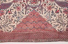 19e siècle Ispahan:: Perse/Indien pour le marché persan Tenture murale en qalamkari