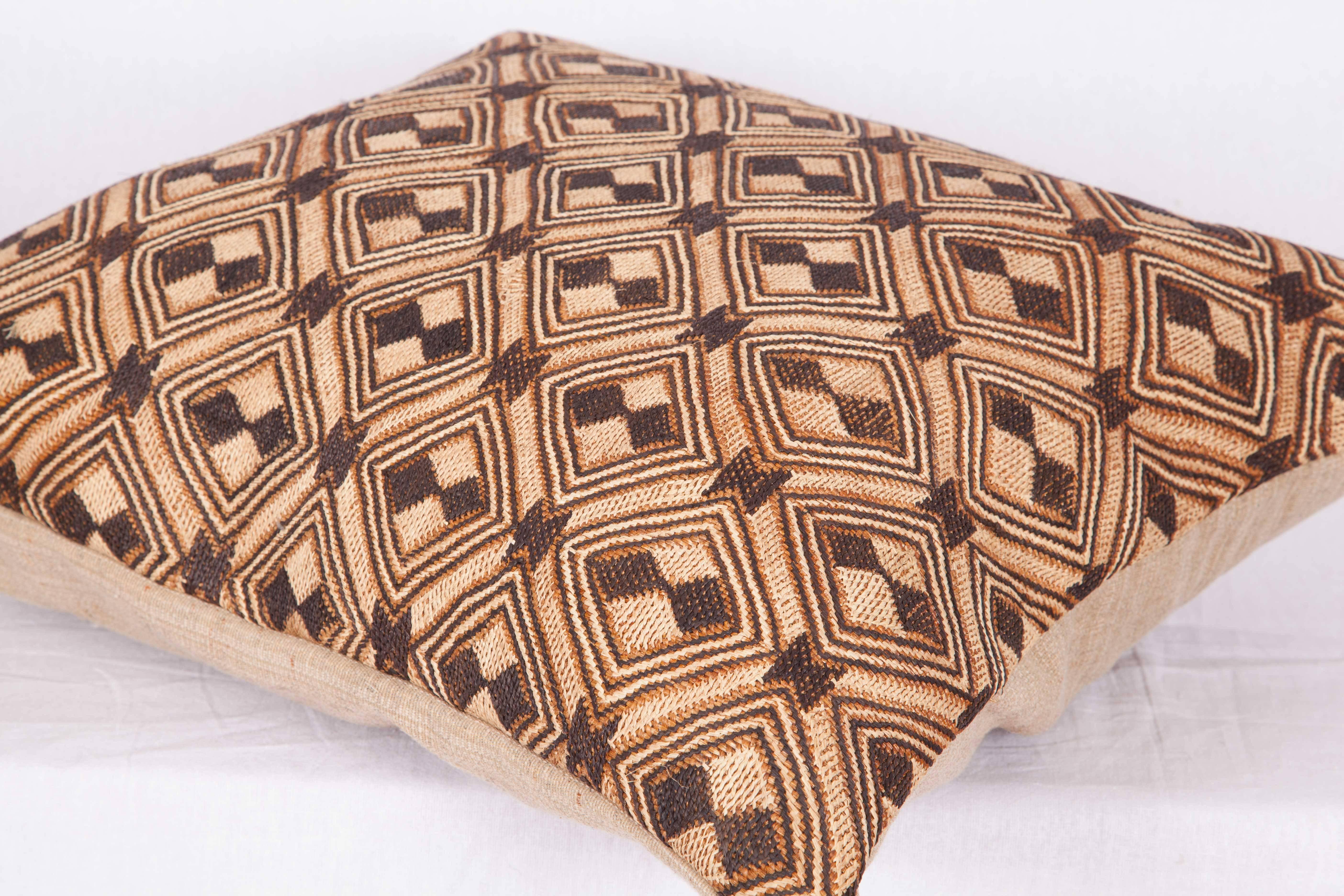20th Century Vintage African Kuba Raffia Pillow