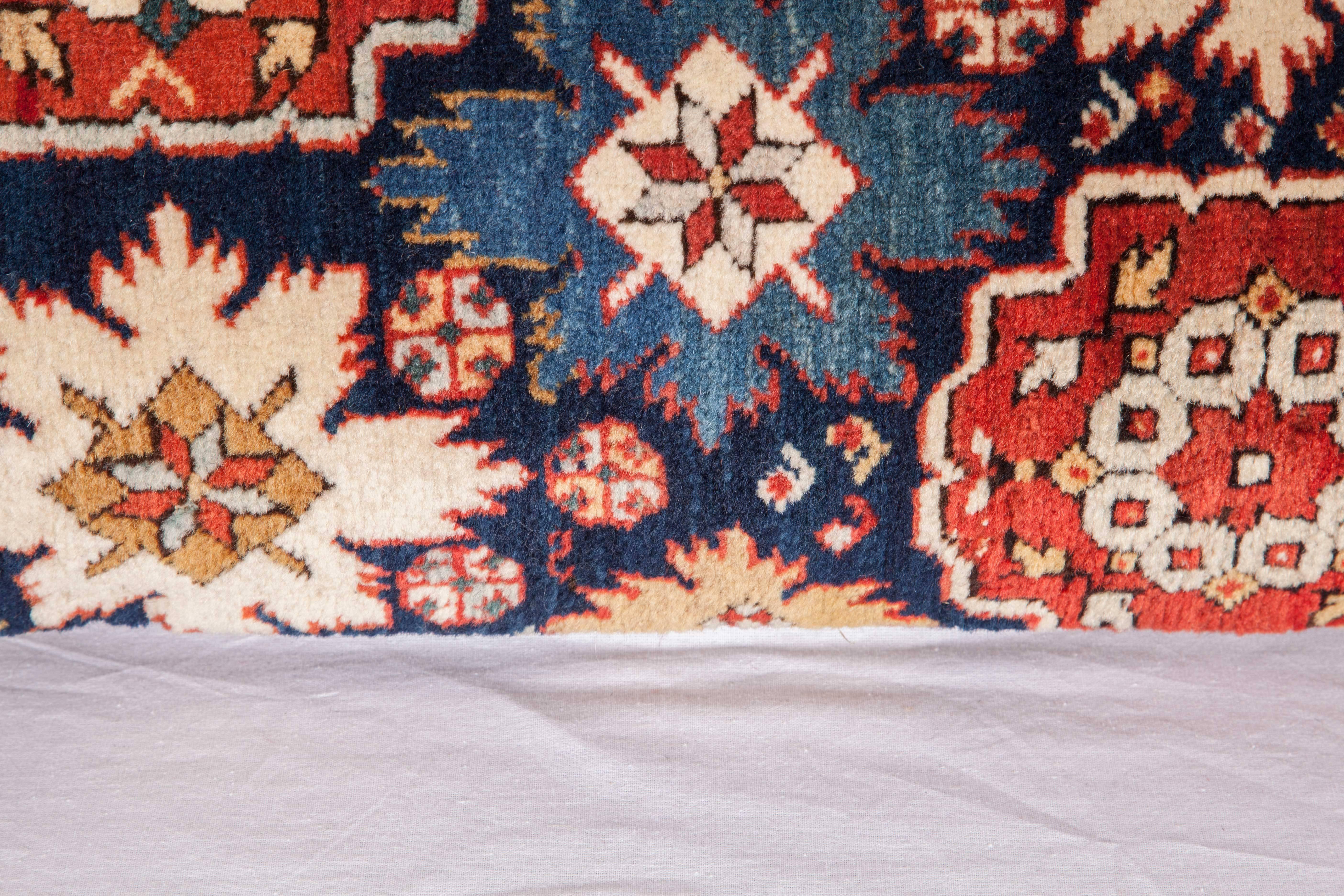 Pillow Made Out of a 19th Century Caucasian Shrivan Rug Fragment In Good Condition In Istanbul, TR