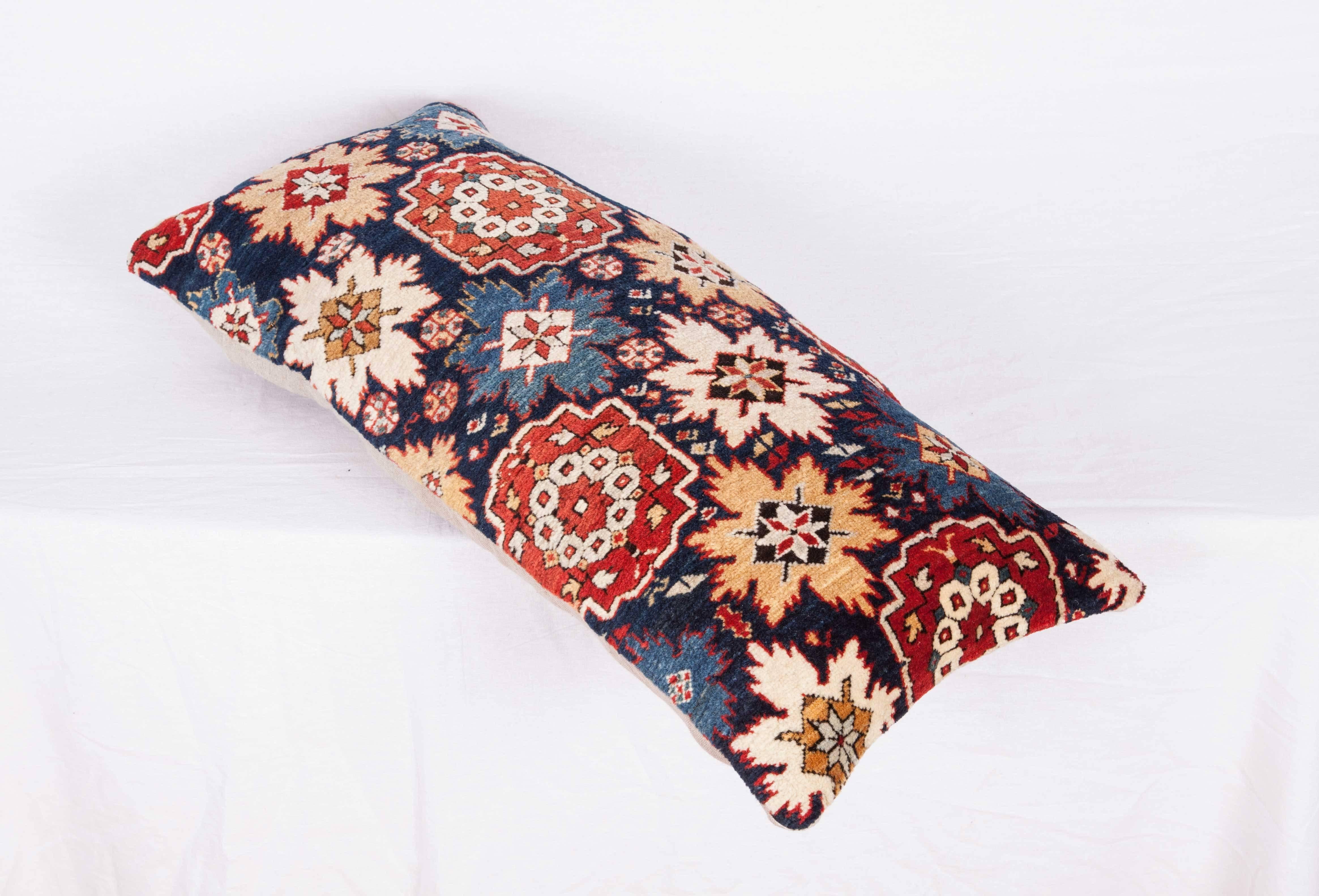 Pillow Made Out of a 19th Century Caucasian Shrivan Rug Fragment 1