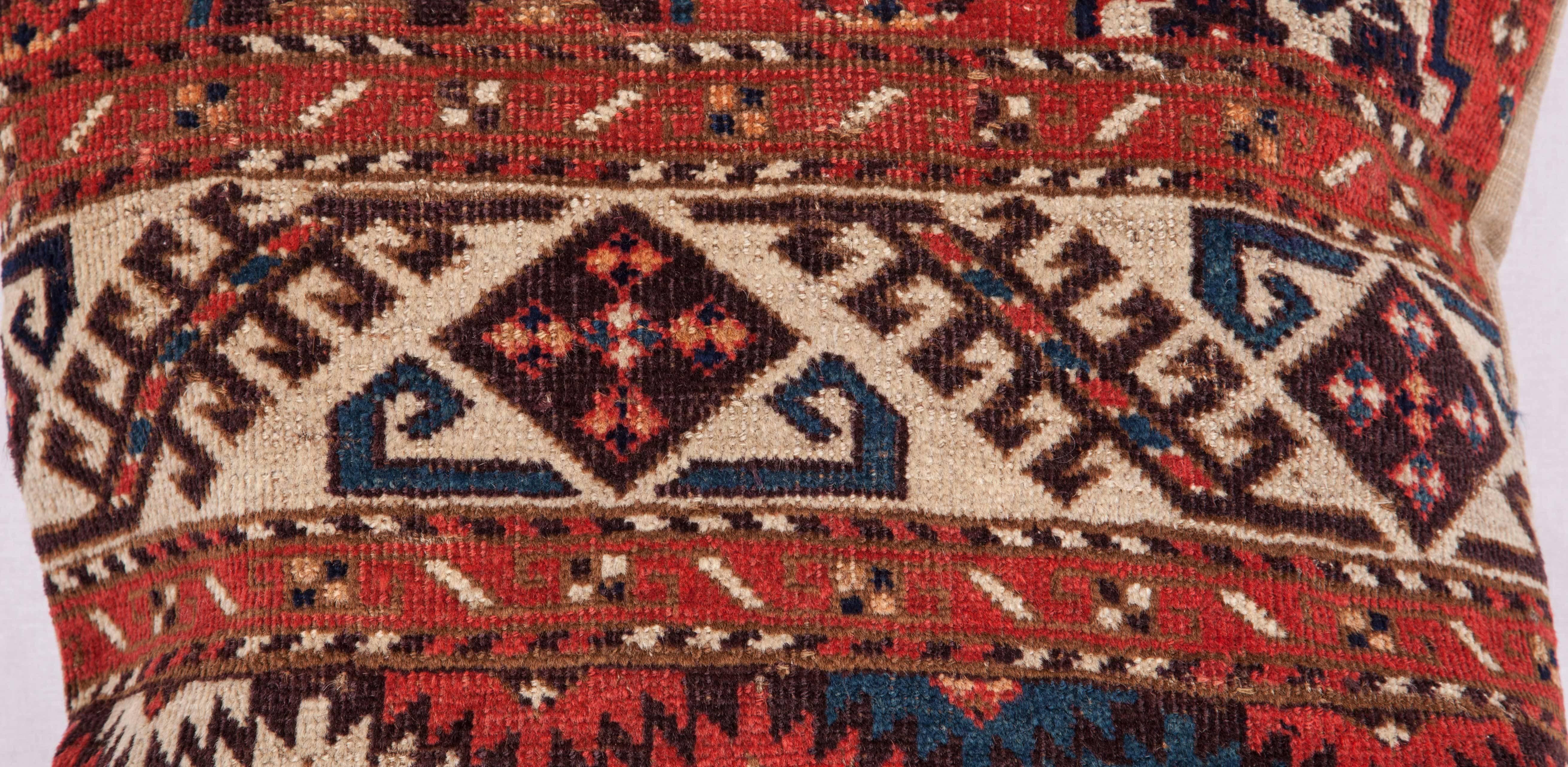 Tribal Pillows Made Out of a 19th Century Turkmen Chodor Tribe Main Rug Fragment