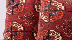 Antique Pillows Made Out of a 19th Century Turkmen Tekke Tribe Main Rug Fragment