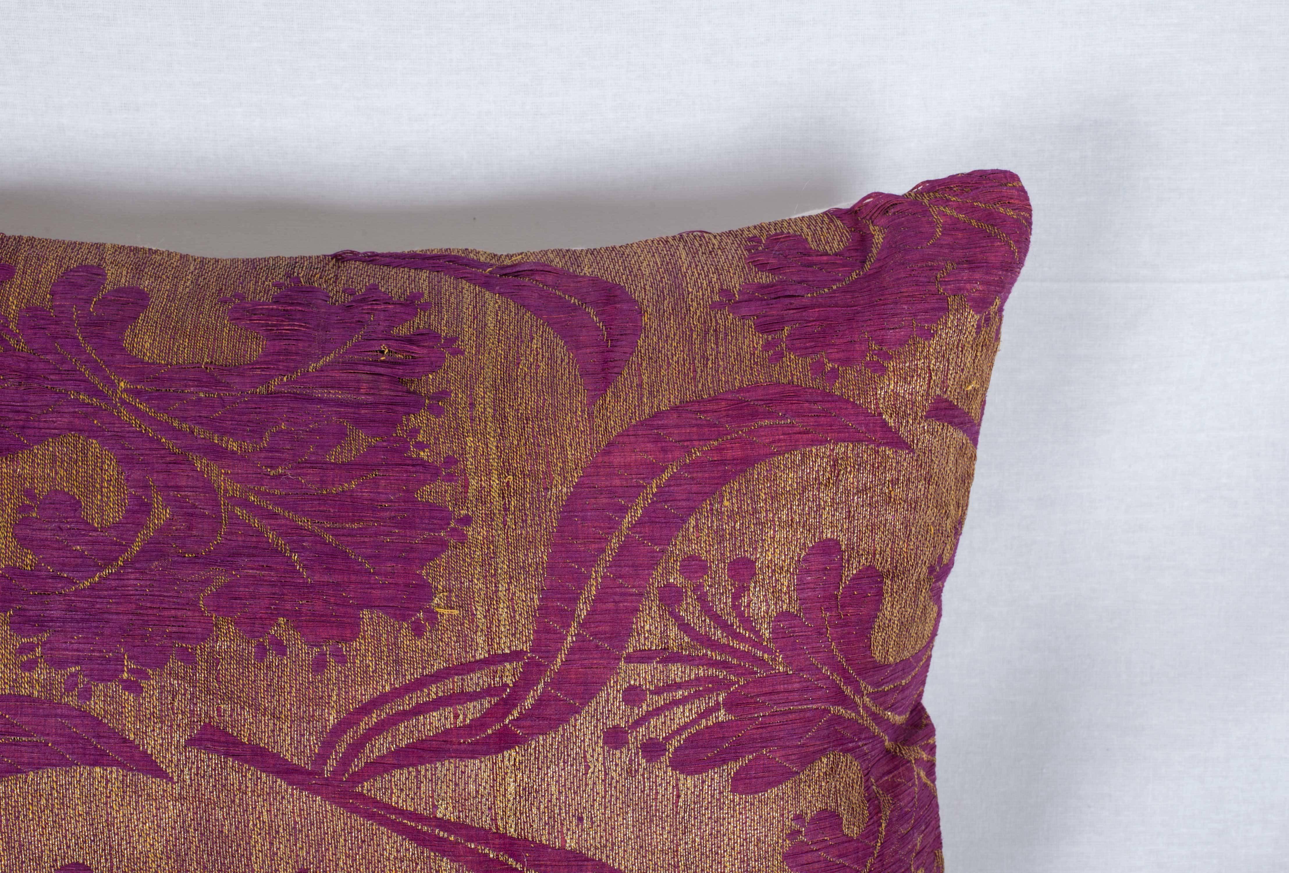 Hand-Woven Pillow Made Out of a Late19th Century Ottoman Turkish Textile