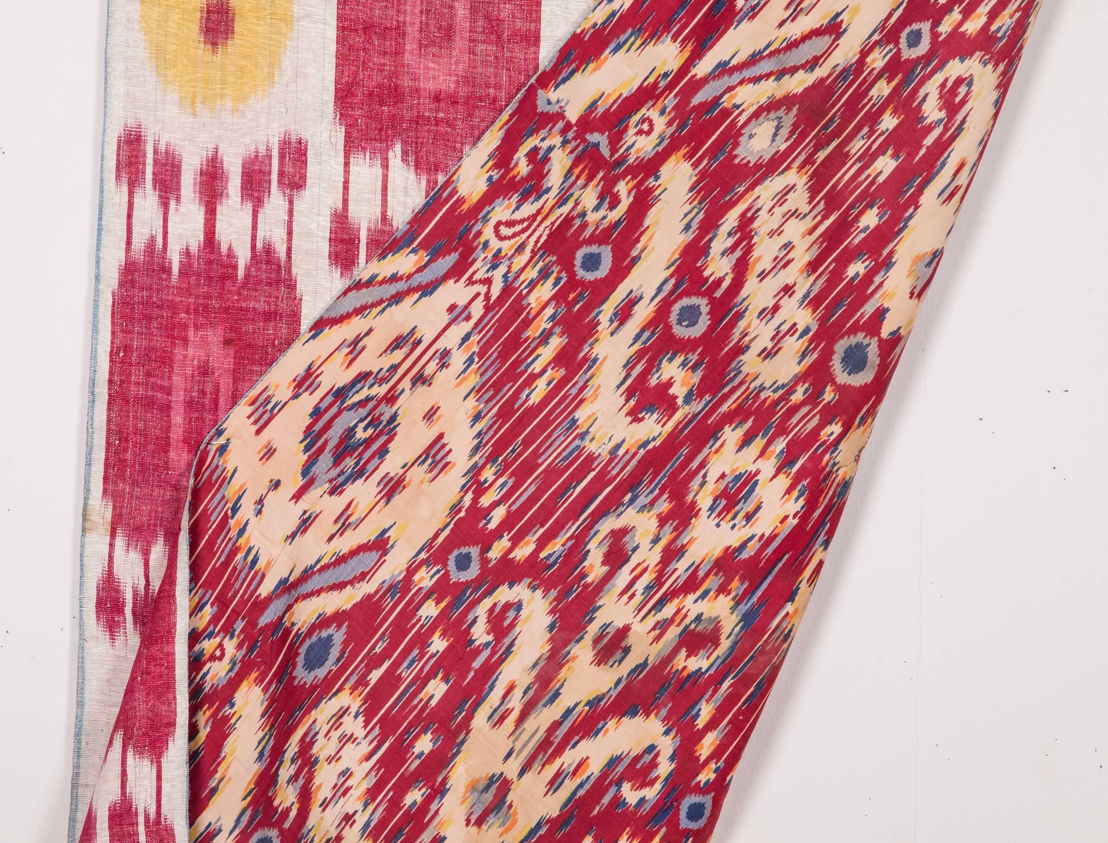 Late 19th Century Central Asian Uzbek Ikat Hanging In Good Condition In Istanbul, TR