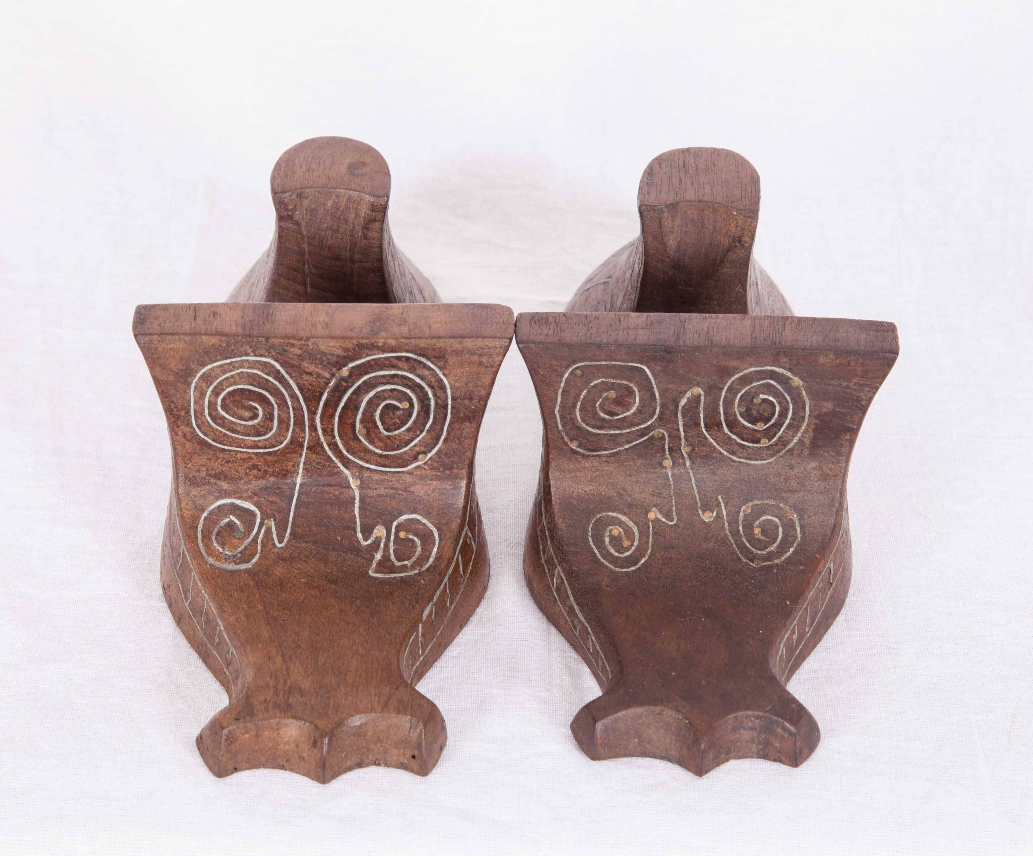 Carved Late 19th-Early 20th Century Ottoman Turkish Bath Clogs ‘Nalin in Turkish’ For Sale