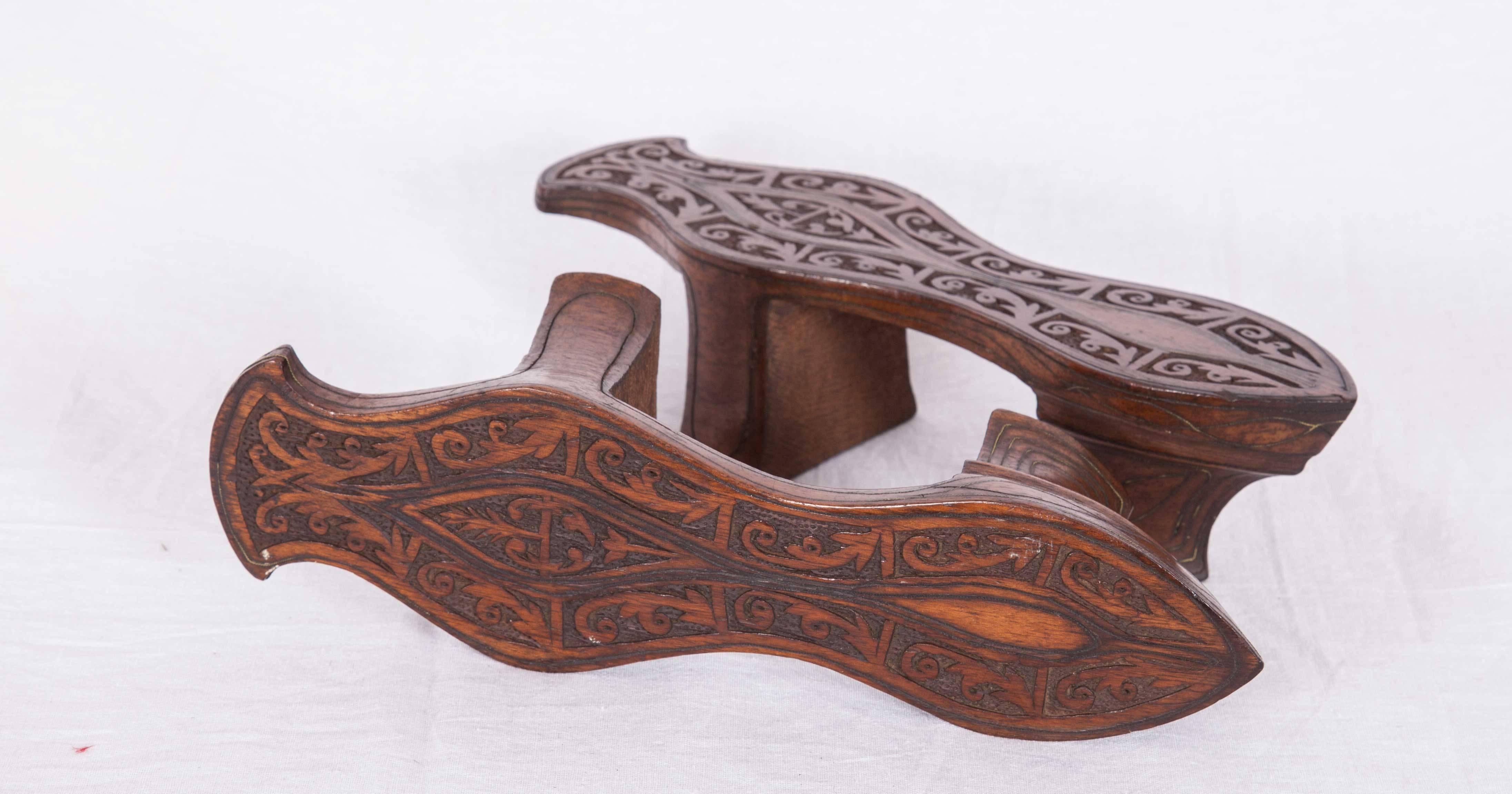 Late 19th-Early 20th Century Ottoman Turkish Bath Clogs 'Nalin in Turkish' In Good Condition For Sale In Istanbul, TR