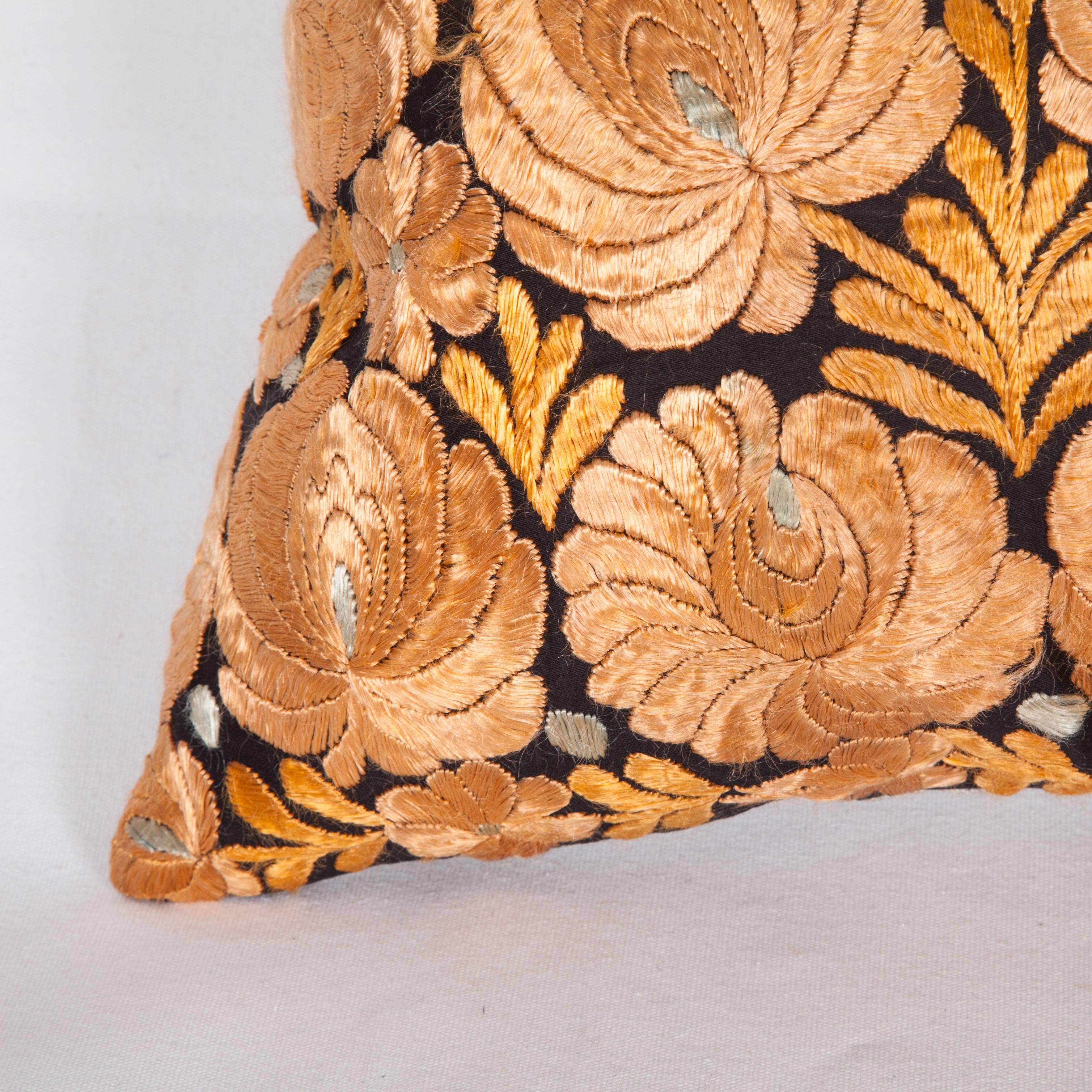 Embroidered Antique Pillow Made Out of an Hungarian Matyo Embroidery