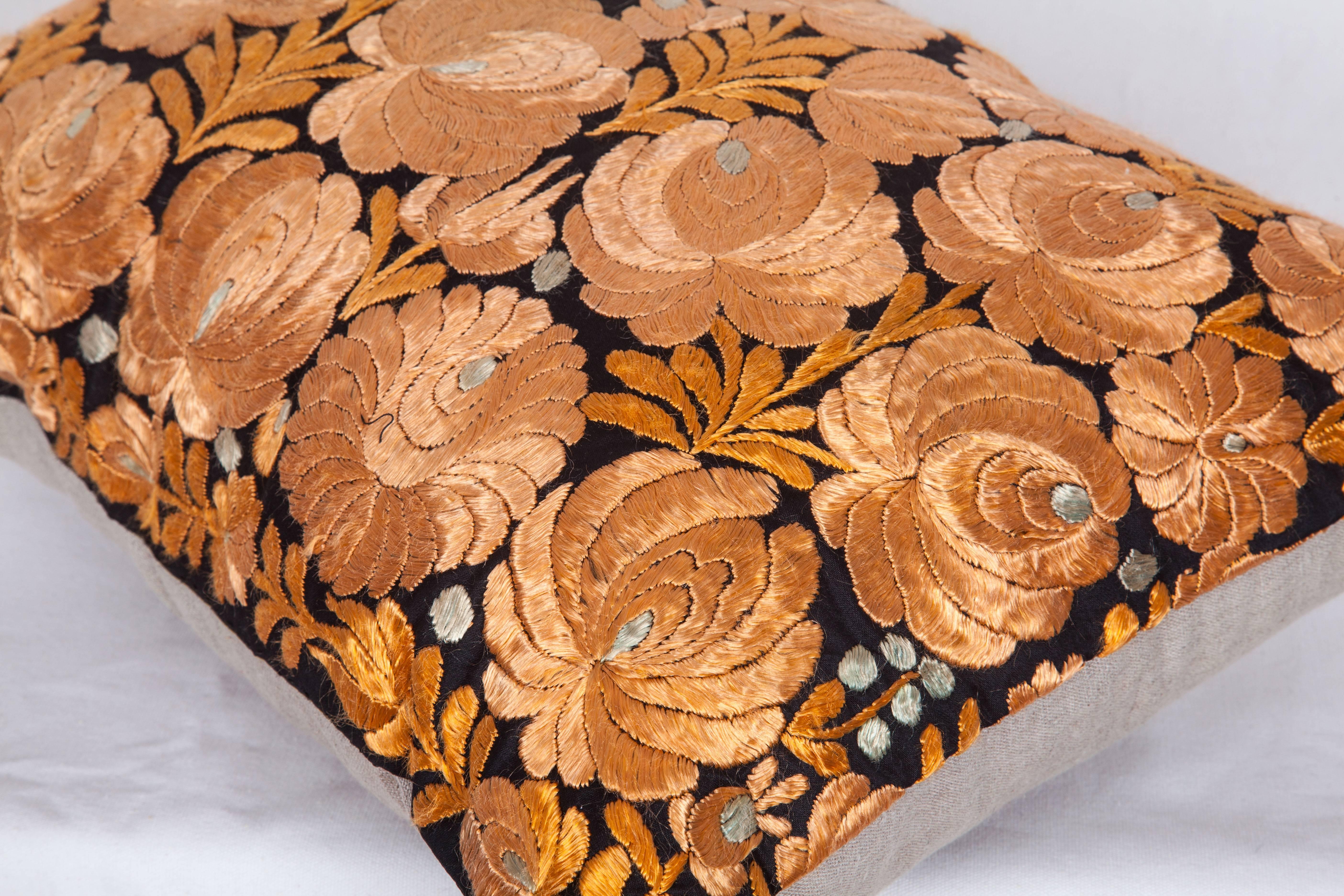 20th Century Antique Pillow Made Out of an Hungarian Matyo Embroidery