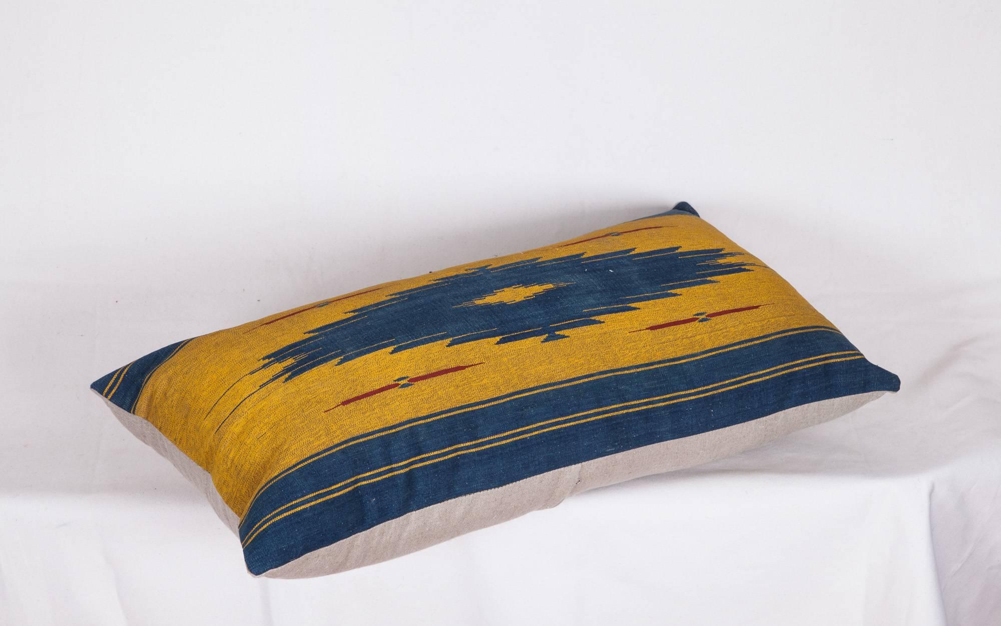 Hand-Woven Antique Pillow from Middle Eastern Textile